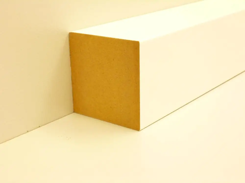 B.S. Bauprogramm Quadratleiste 200 cm 50 x 50 mm weiß