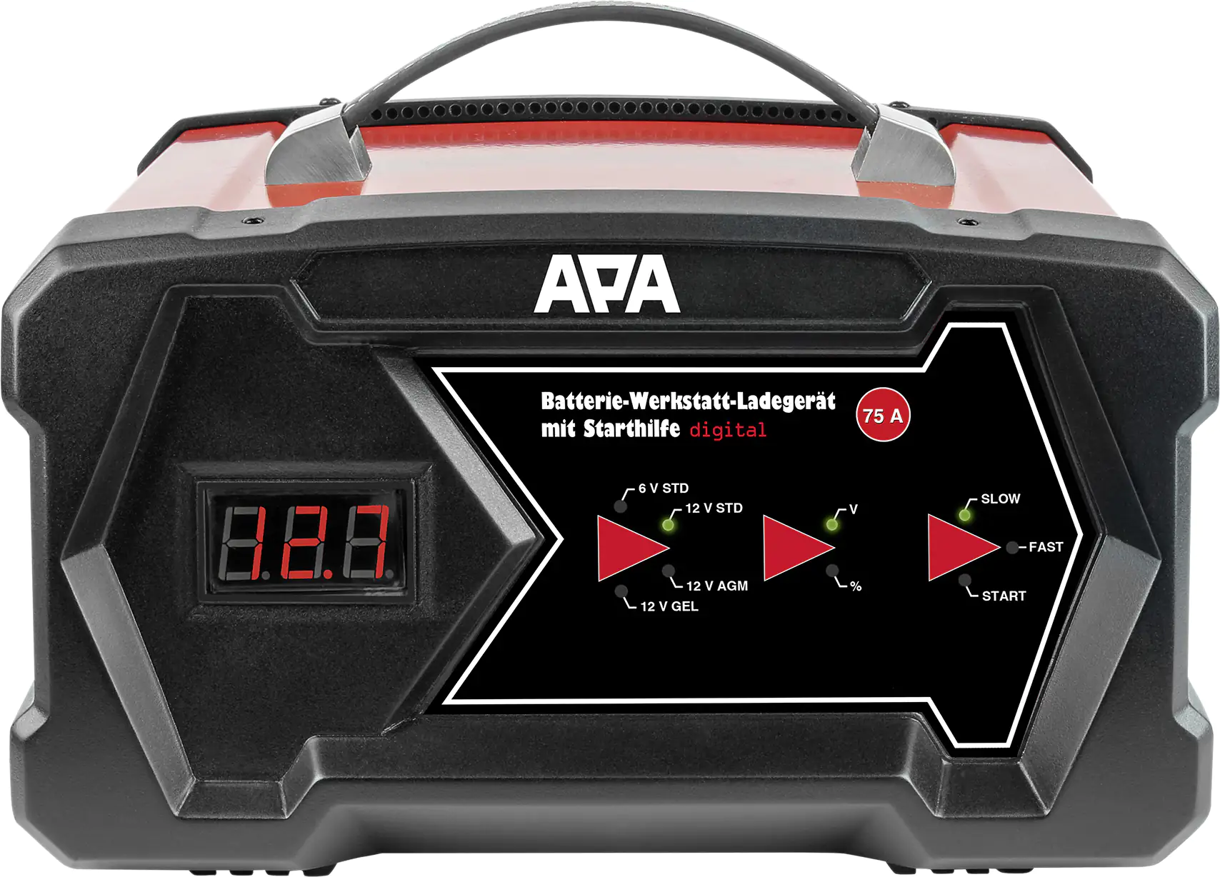 APA Batterie-Werkstatt-Ladegerät digital 6/12V 12A APA Batterie-Werkstatt-Ladegerät digital 6/12V 12A