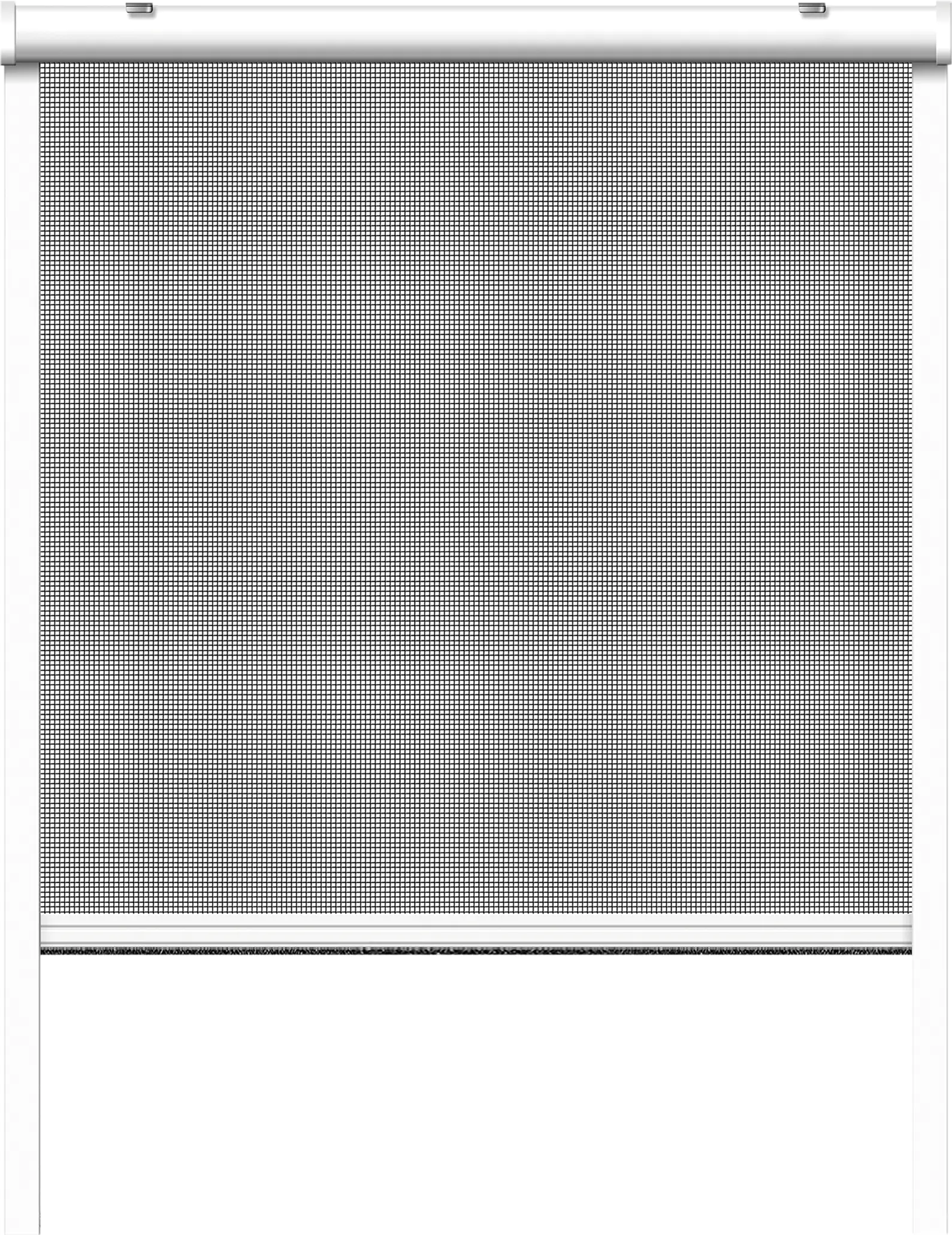 Schellenberg Fliegenschutz-Rollo 130 x 160 cm anthrazit/weiß kürzbar