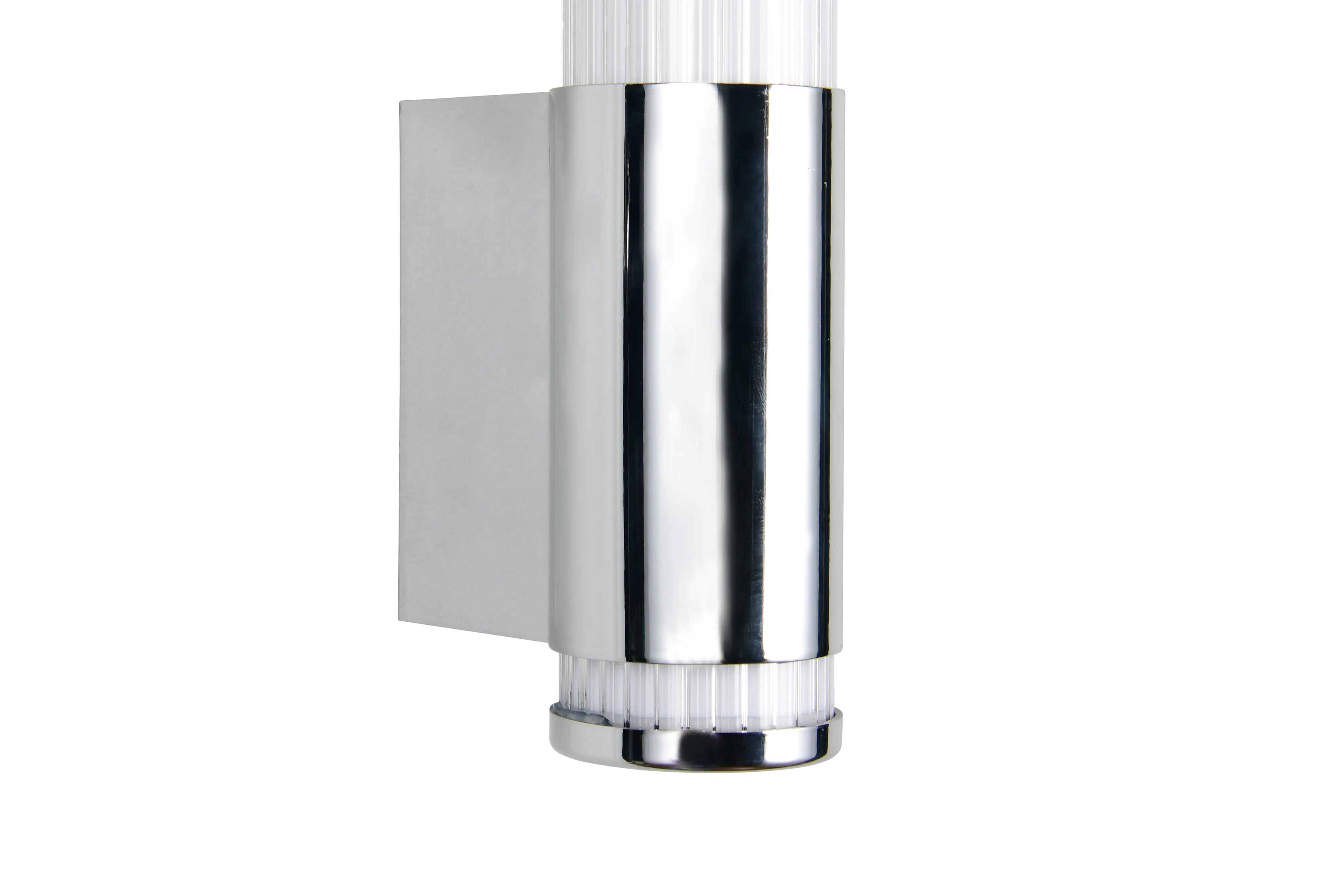 Trio LED-Wandleuchte Stefano chrom mit Steckdose CCT