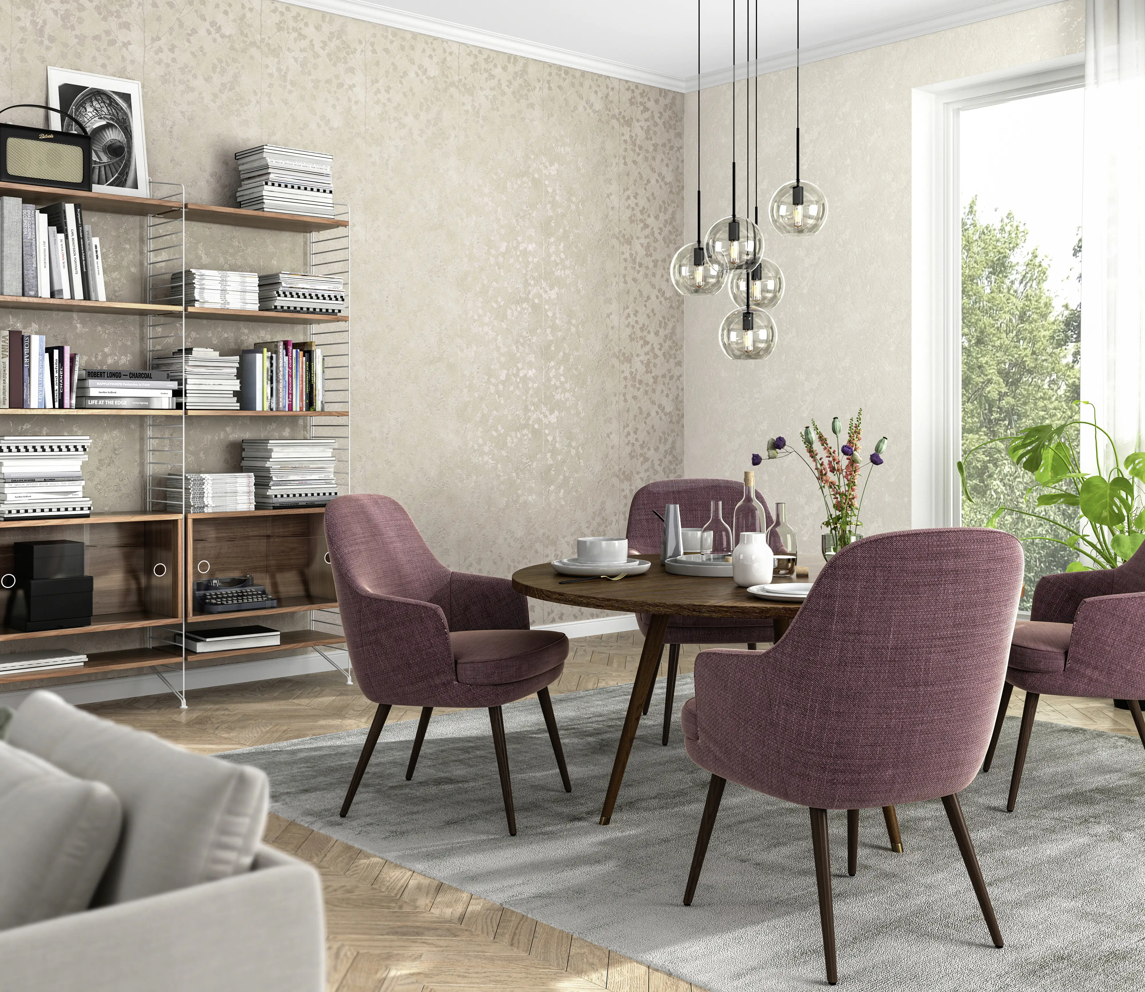 4000441416626_3206820 Rasch Vinyltapete 416626 Finca floral beige 10,05 x 0,53 m
