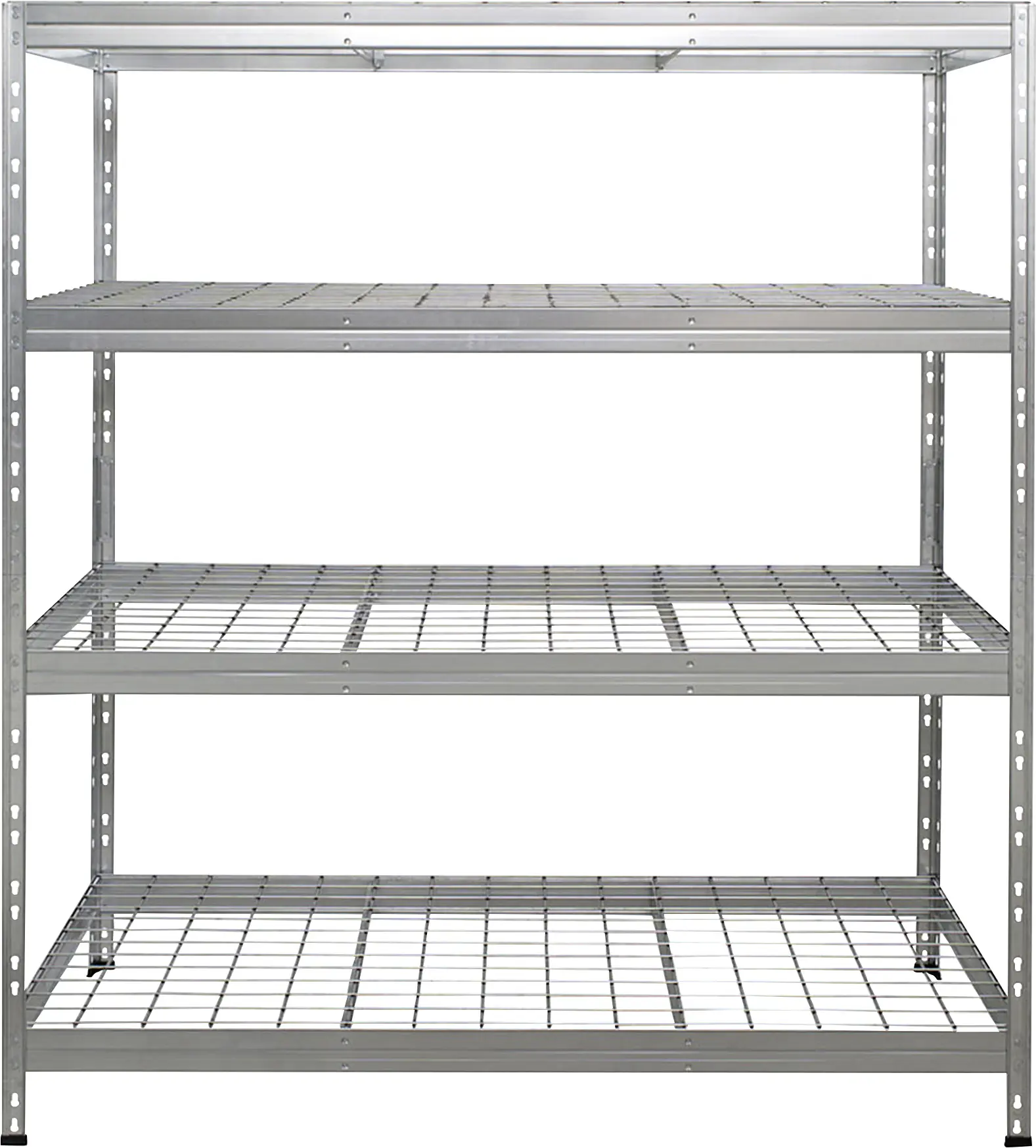 Ar Shelving Schwerlastregal Rivet Wire verzinkt 180 x 150 cm 4 Stahlgitterböden 1000 kg