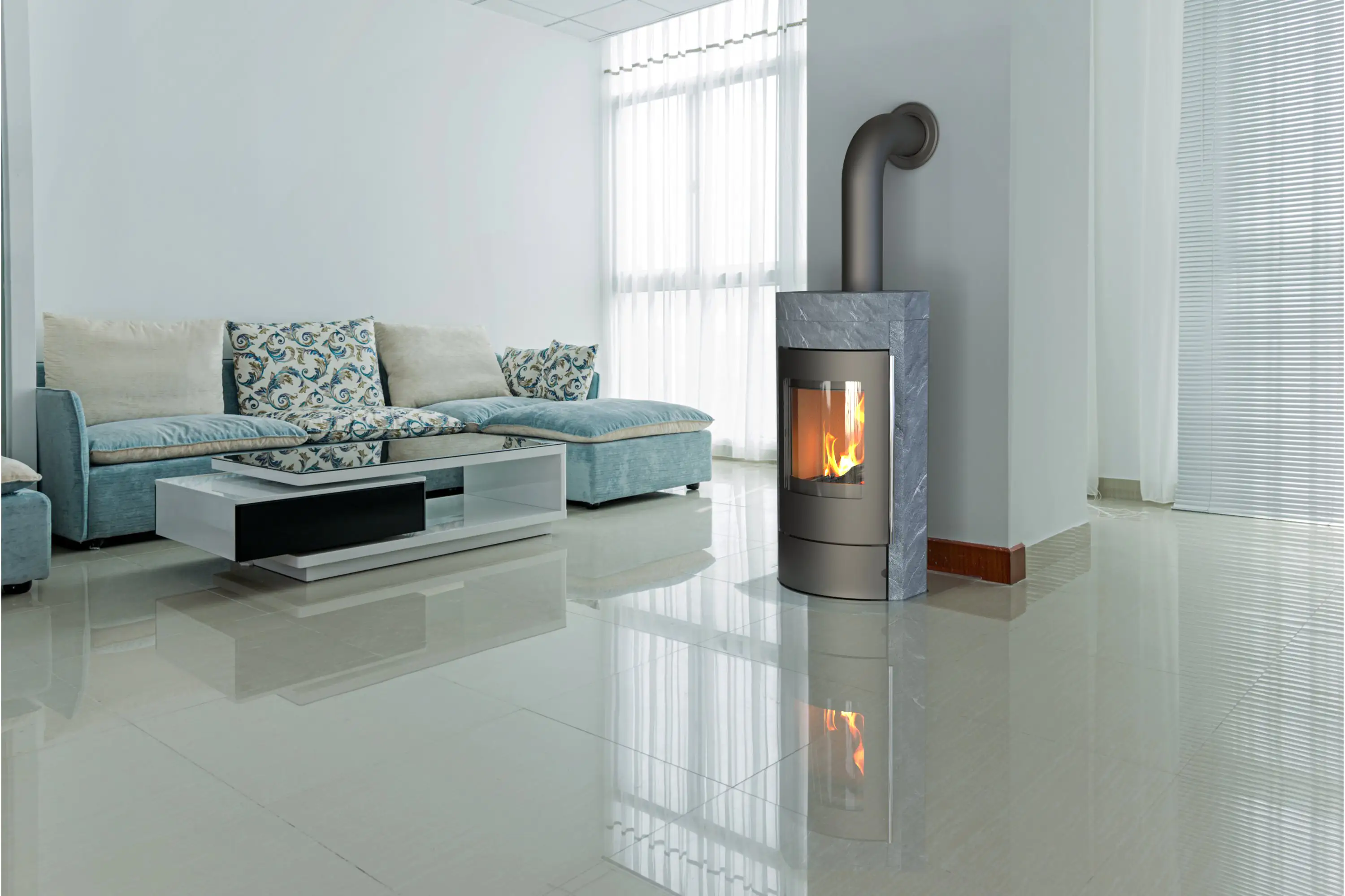 Thermia Kaminofen Ignis Mass Naturstein grau 8 kW Thermia Kaminofen Ignis Mass Naturstein grau 8 kW