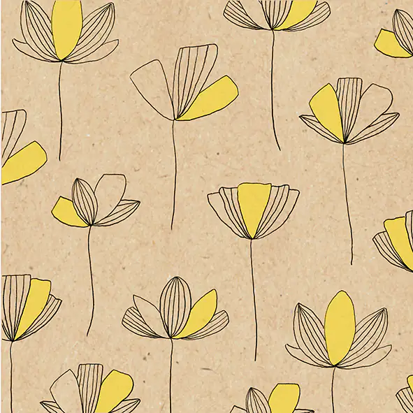 Braun & Company Servietten natur gelb 33 x 33 cm - 20er Pack