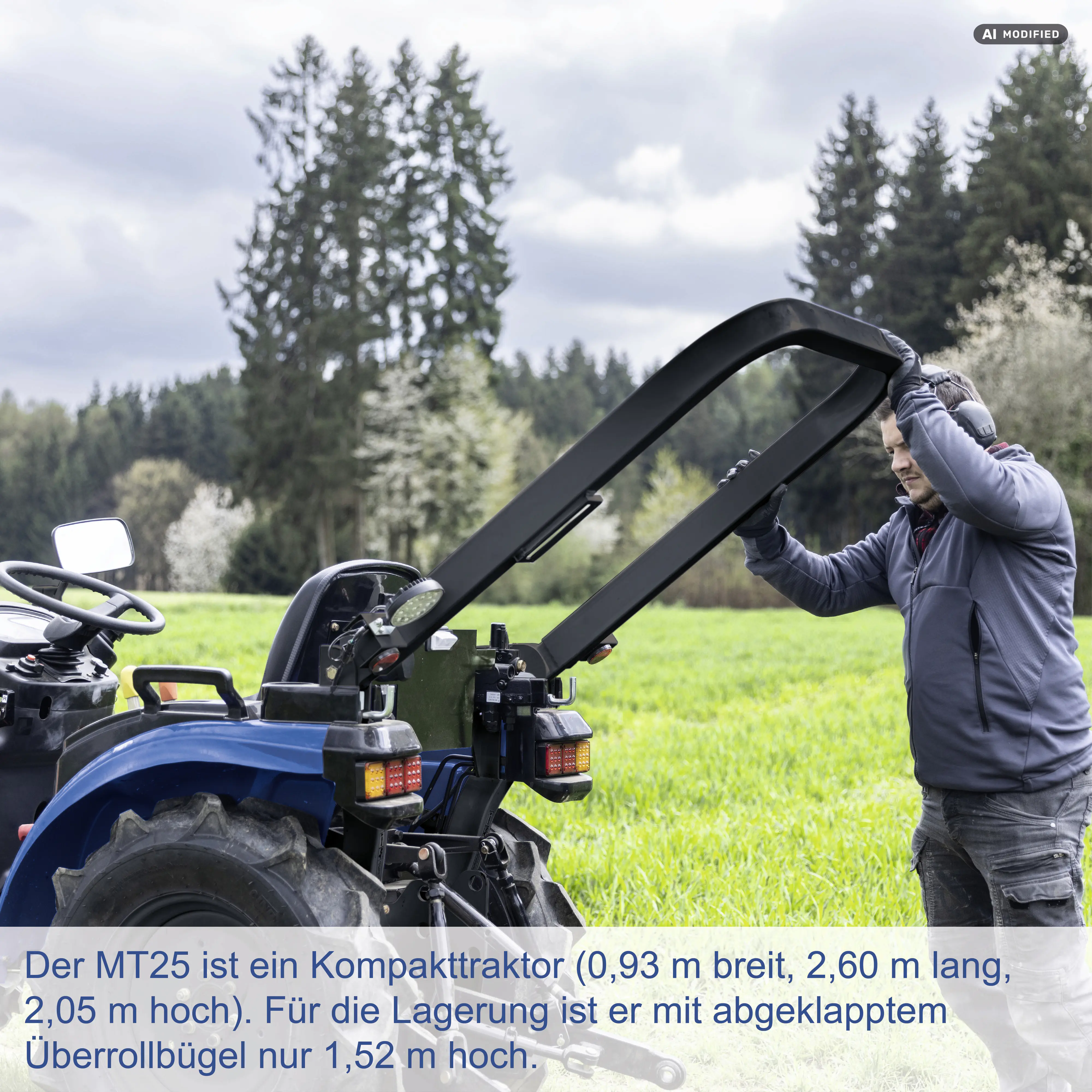Scheppach Kompakttraktor MT25 Allrad 25 PS Diesel 560 kg Hubkraft Straßenzulassung