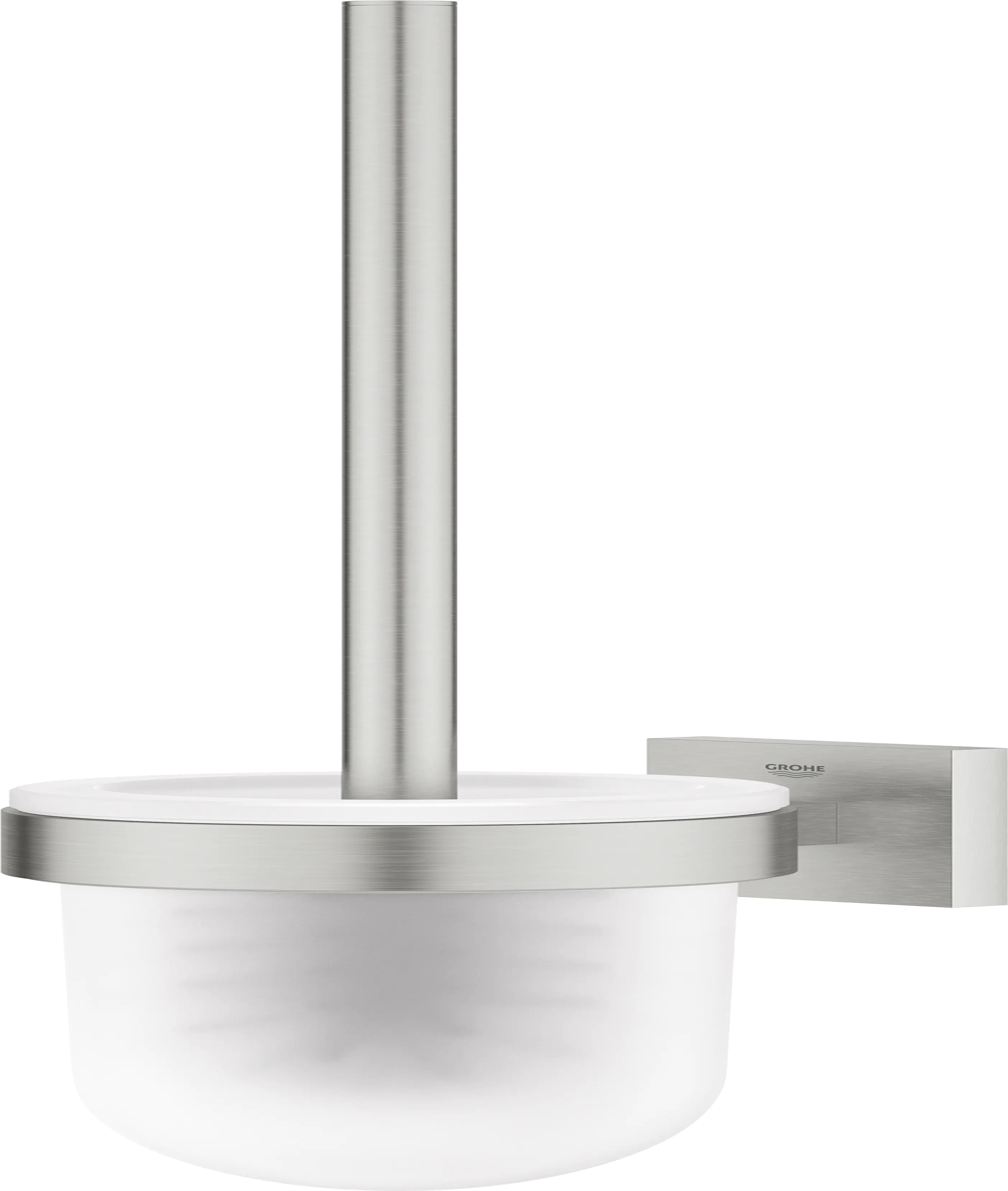 Grohe Start Cube Toilettenbürstengarnitur supersteel klebbar