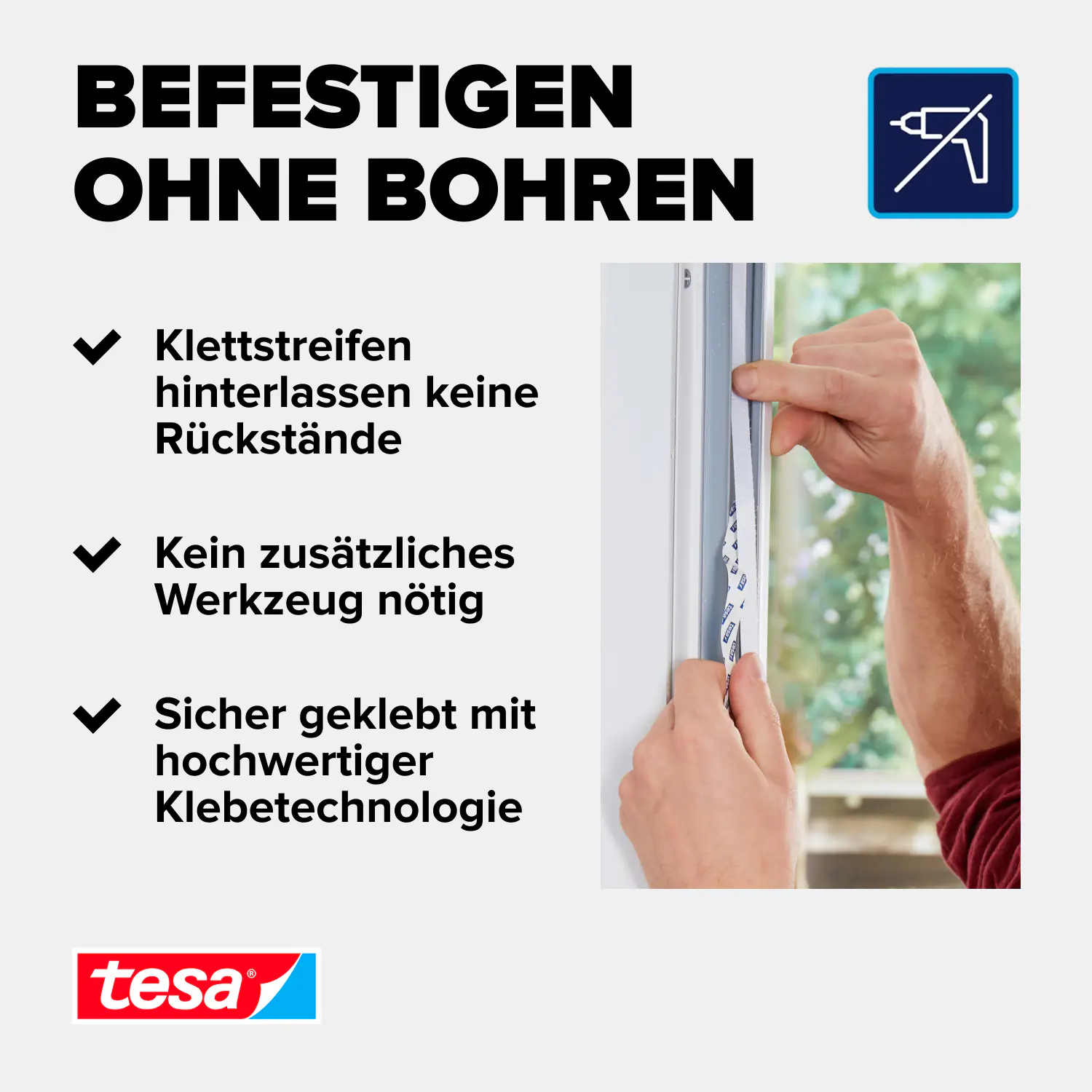 tesa Fliegenschutz-Tür COMFORT 120 x 220 cm - anthrazit