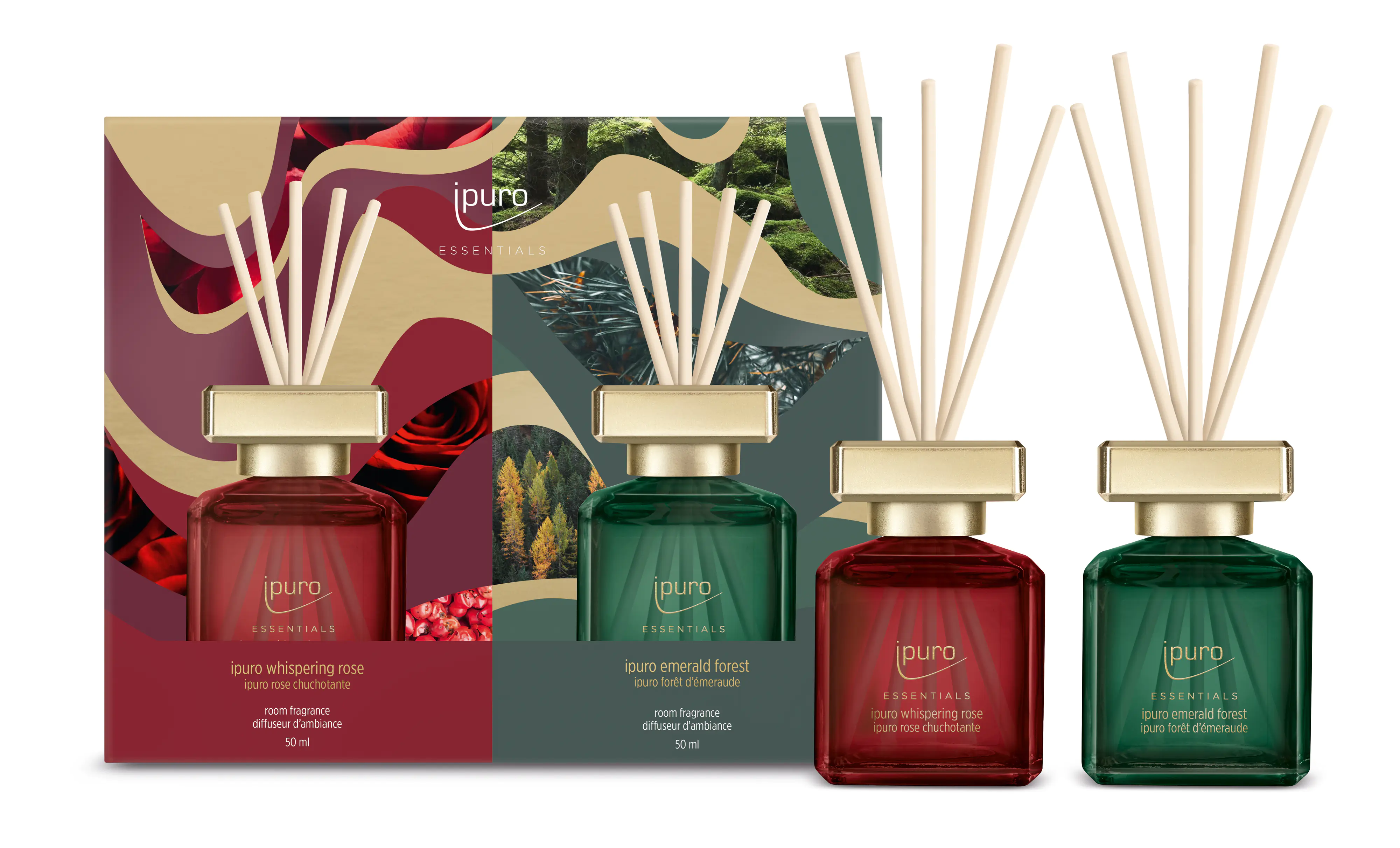Ipuro Raumduft Essentials rose & forest 2 x 50 ml Ipuro Raumduft Essentials rose & forest 2 x 50 ml