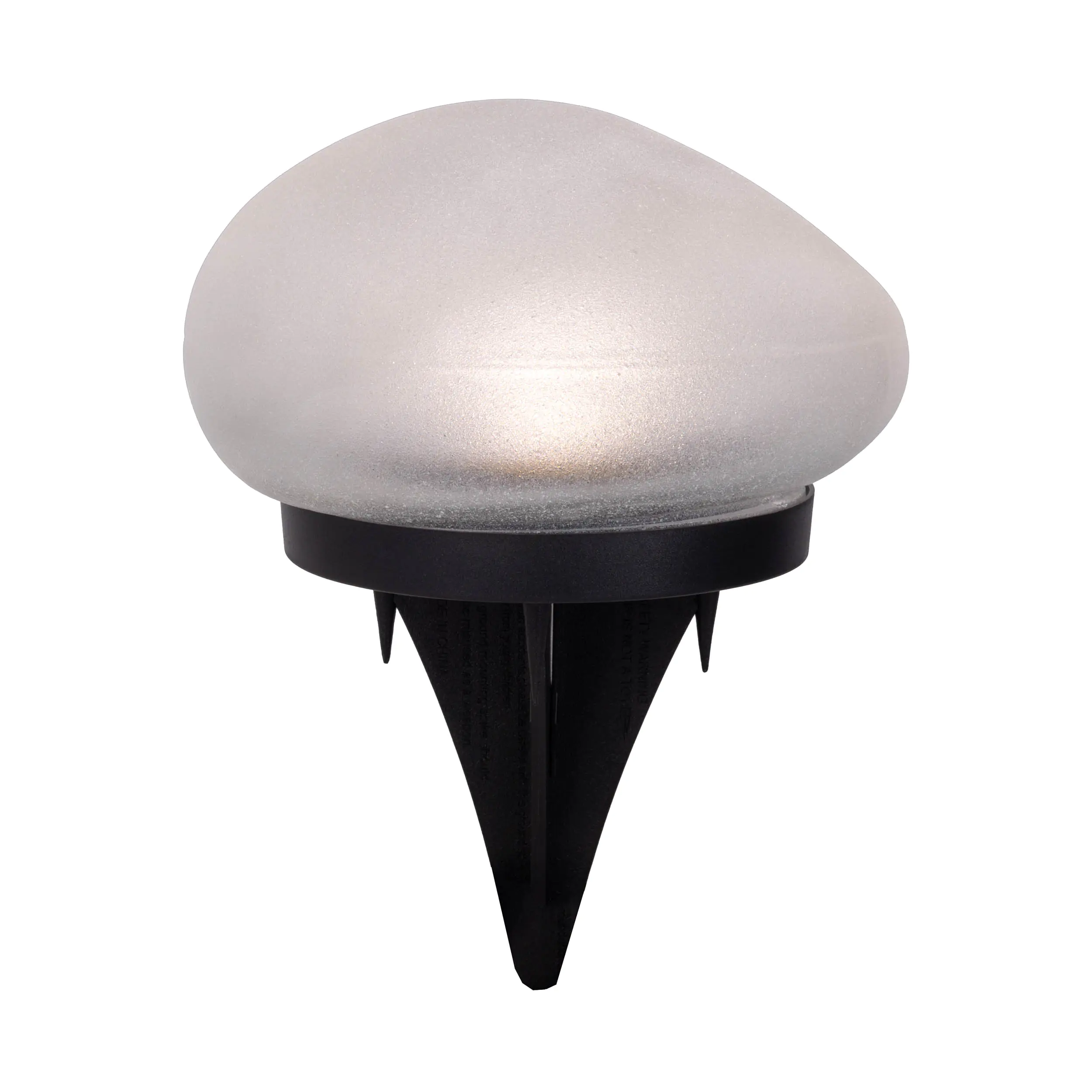 Light & More LED Solarleuchte Stein weiß