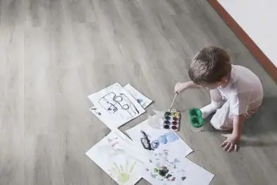 Handmuster Vinyl-Designboden Eiche Classic