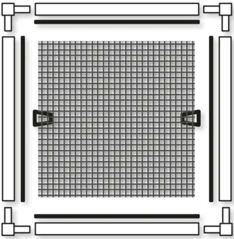 Schellenberg Fliegenschutz-Fenster PLUS 130 x150 cm anthrazit/anthrazit kürzbar