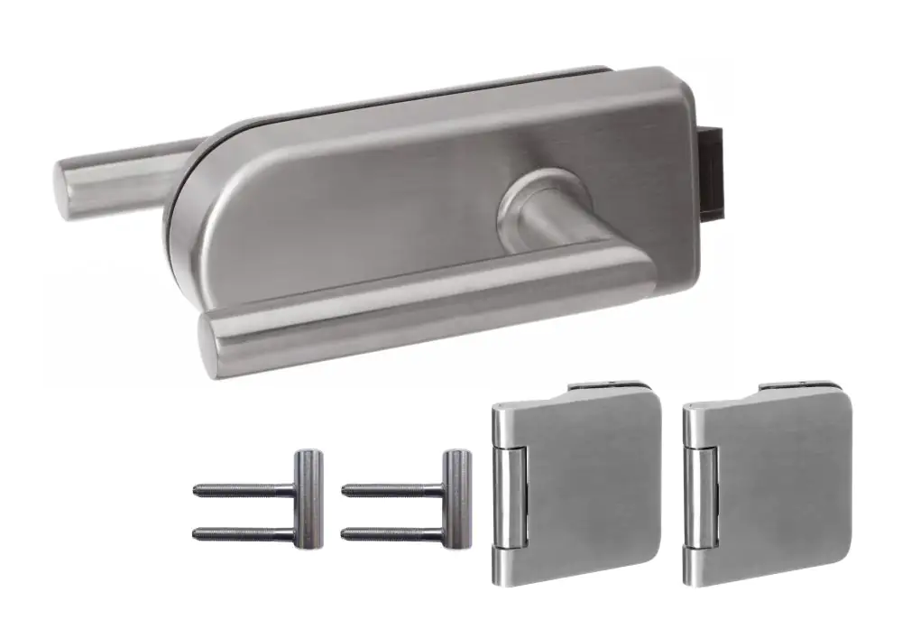 Beschlag-Set Circolare Edelstahl für Glas-Drehtür