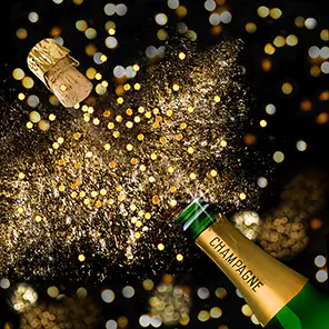 4014995803917 Braun & Company Servietten Motiv Champagnerfest 33 x 33 cm - 20er Pack