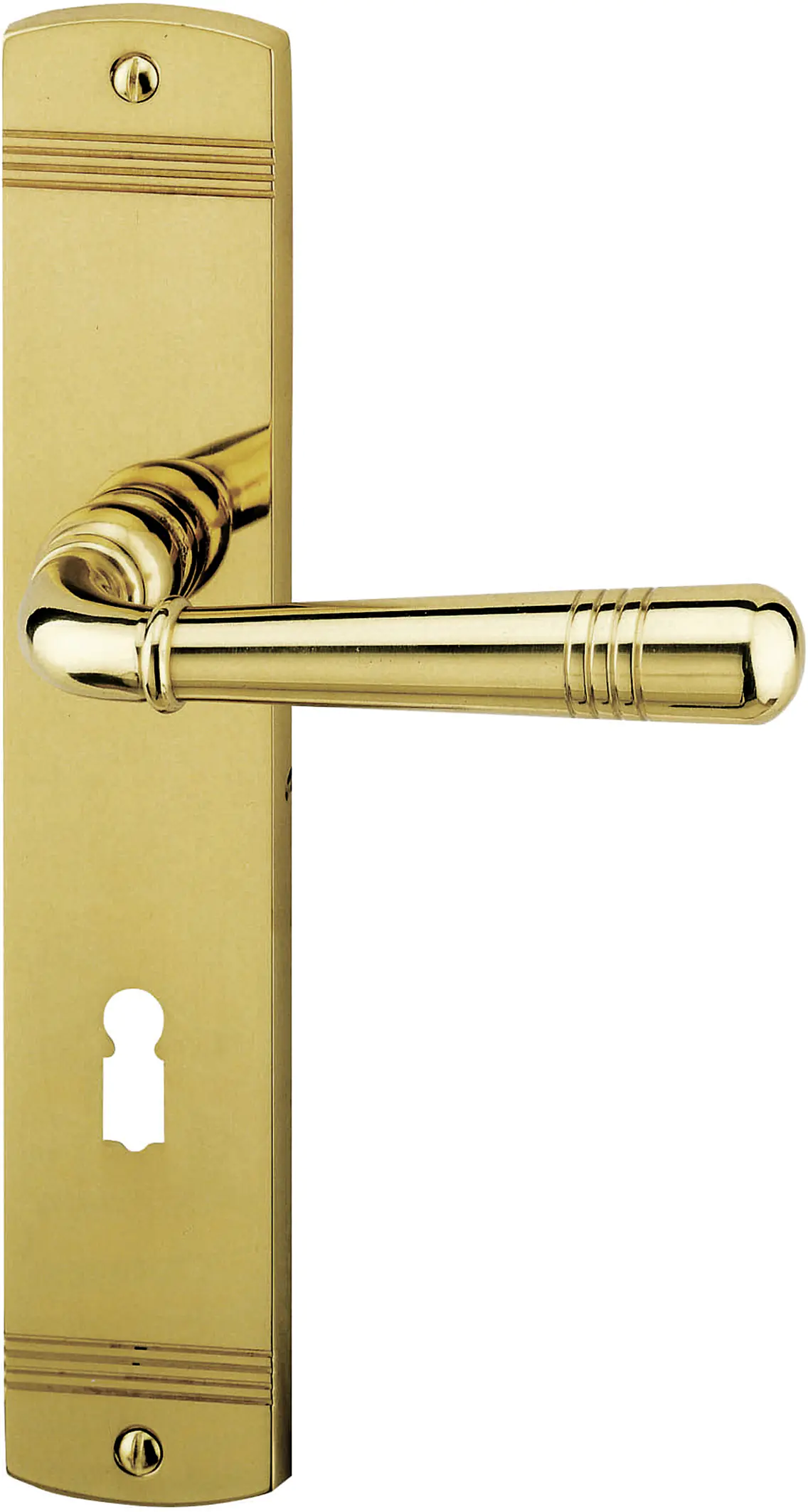 Alpertec BB-Langschildgarnitur Sale Messing gold abgerundet Alpertec BB-Langschildgarnitur Sale Messing gold abgerundet