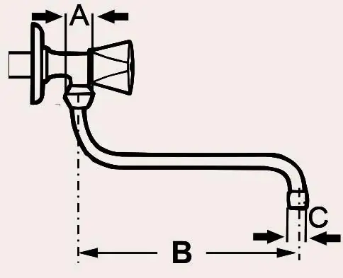 Cornat Rohrauslauf S-Form 25 cm verchromt