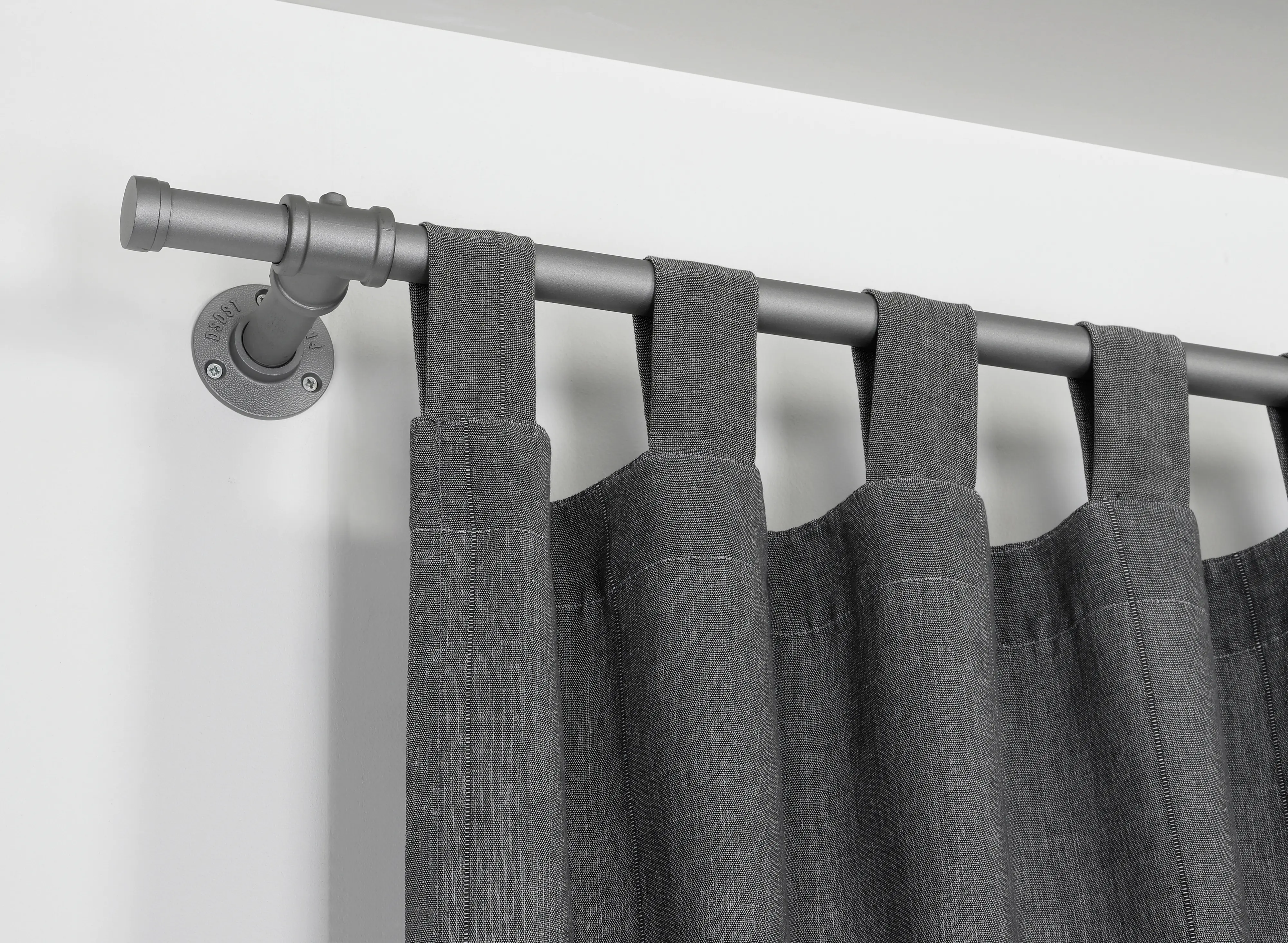 Gardinia T-Stück für Gardinenstange Industrial Home für Ø 25 mm silber