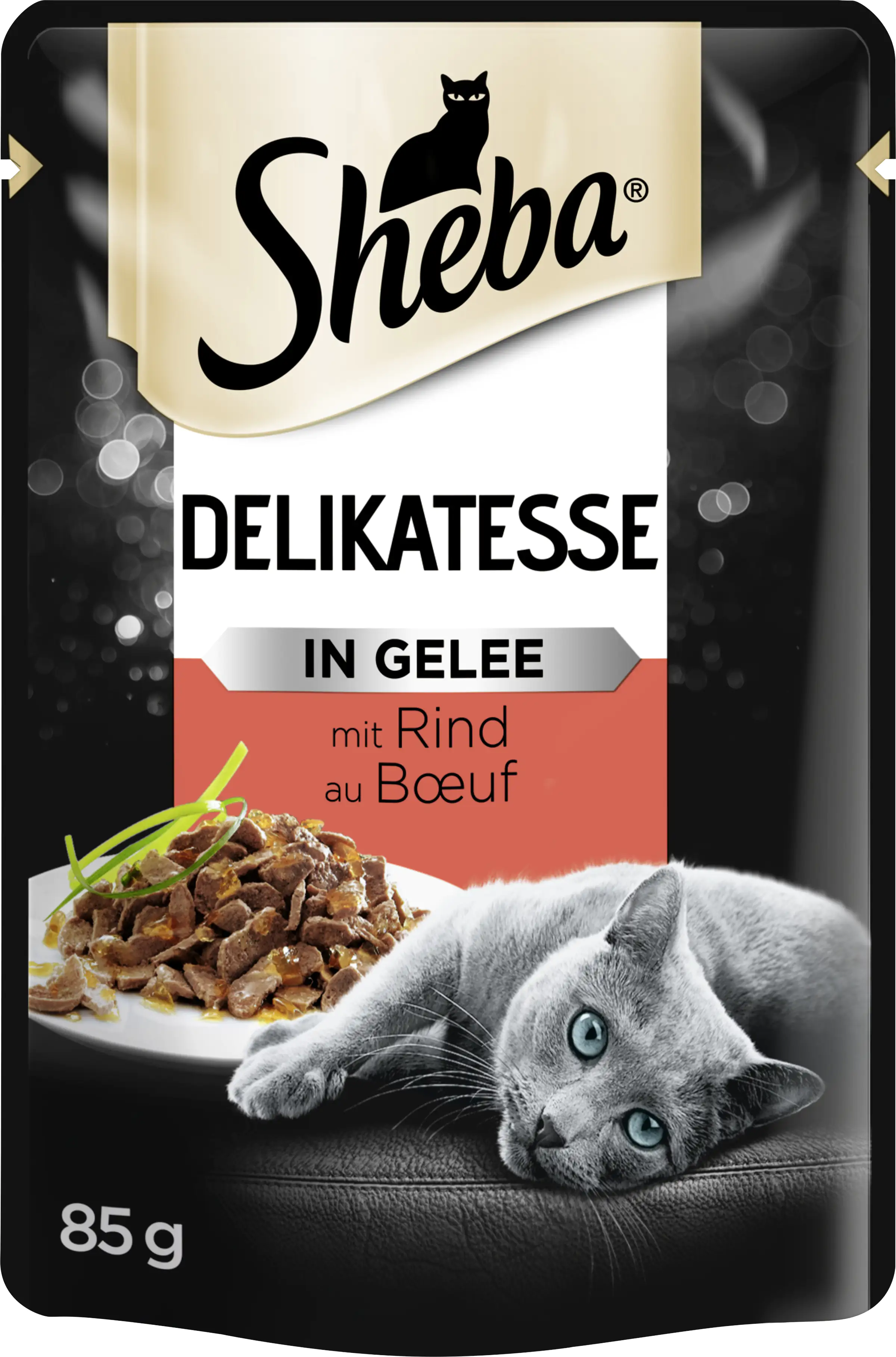 Sheba Delikatesse in Gelee Katzennassfutter Adult 85 g Rind