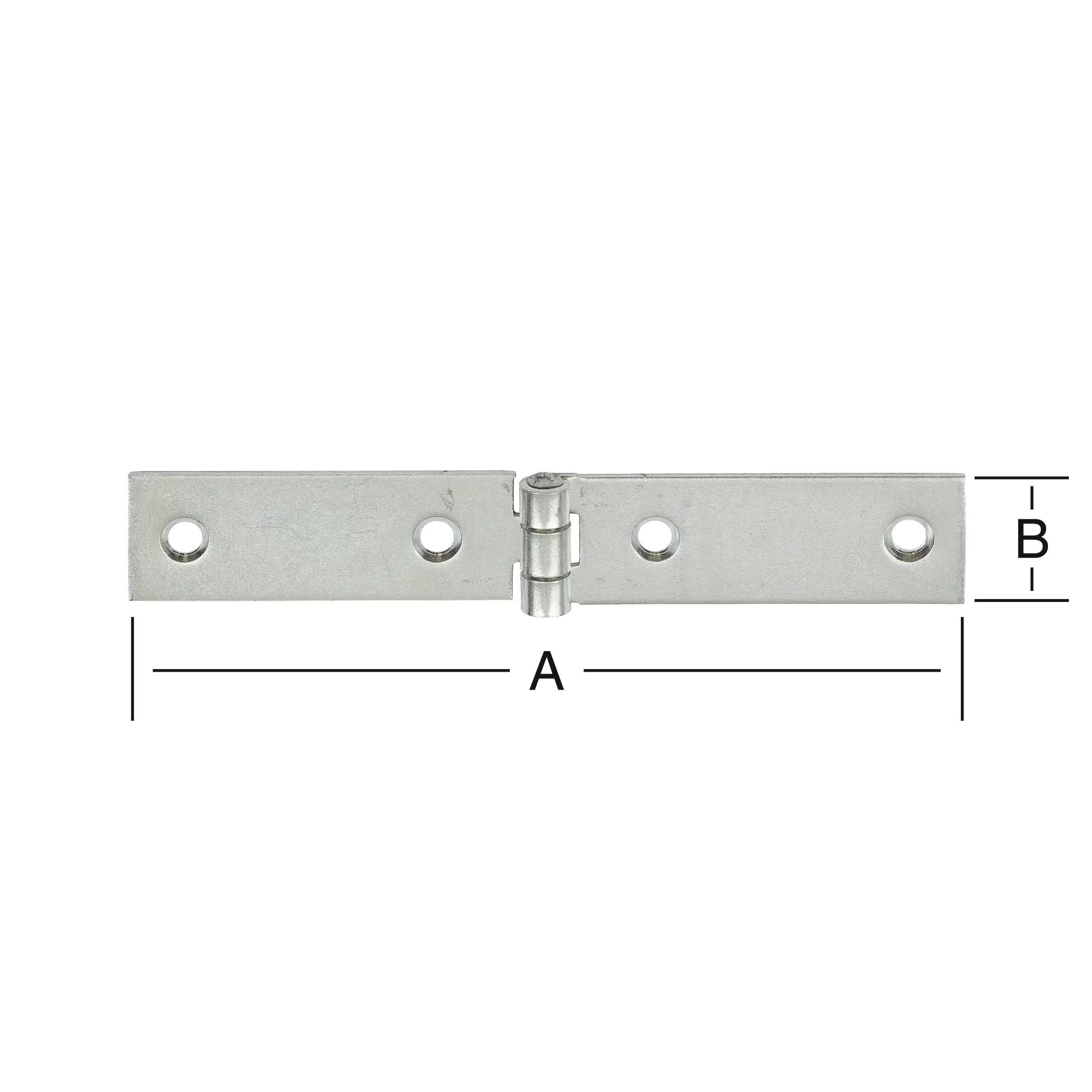 Vormann Schmale Tischbänder verzinkt 100 x 20 mm