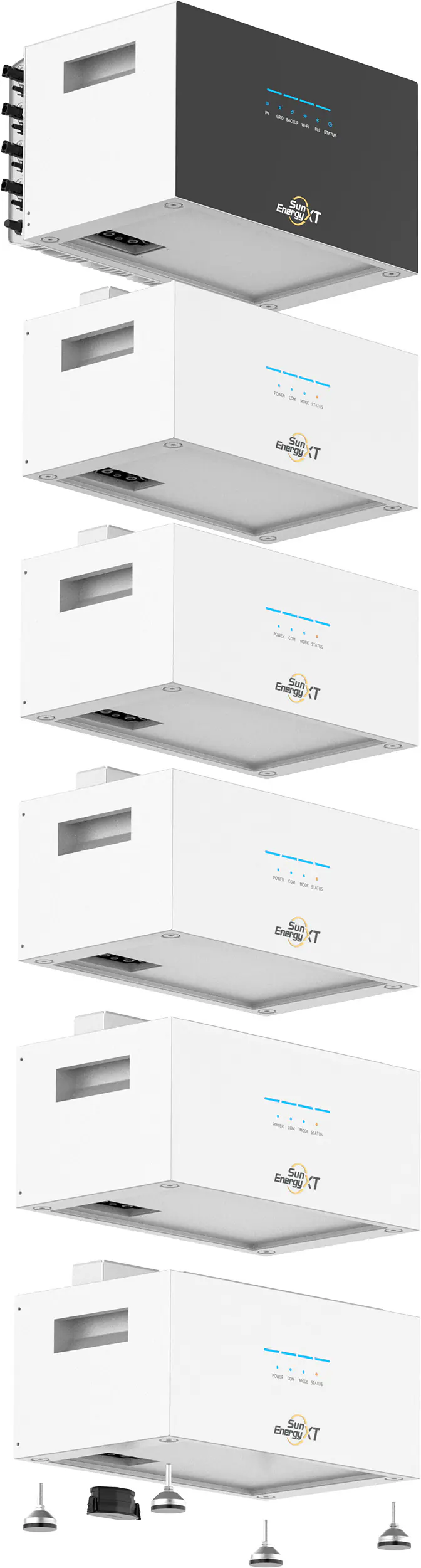 SunEnergyXT Balkonkraftwerkspeicher Kopfspeicher 500 5024 Wh 800 W bidirektionaler-Wechselrichter