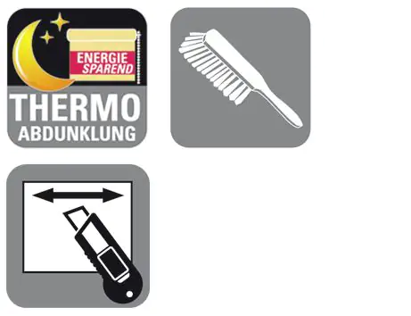 Gardinia EasyFix Thermo Rollo grau 45 x 150 cm