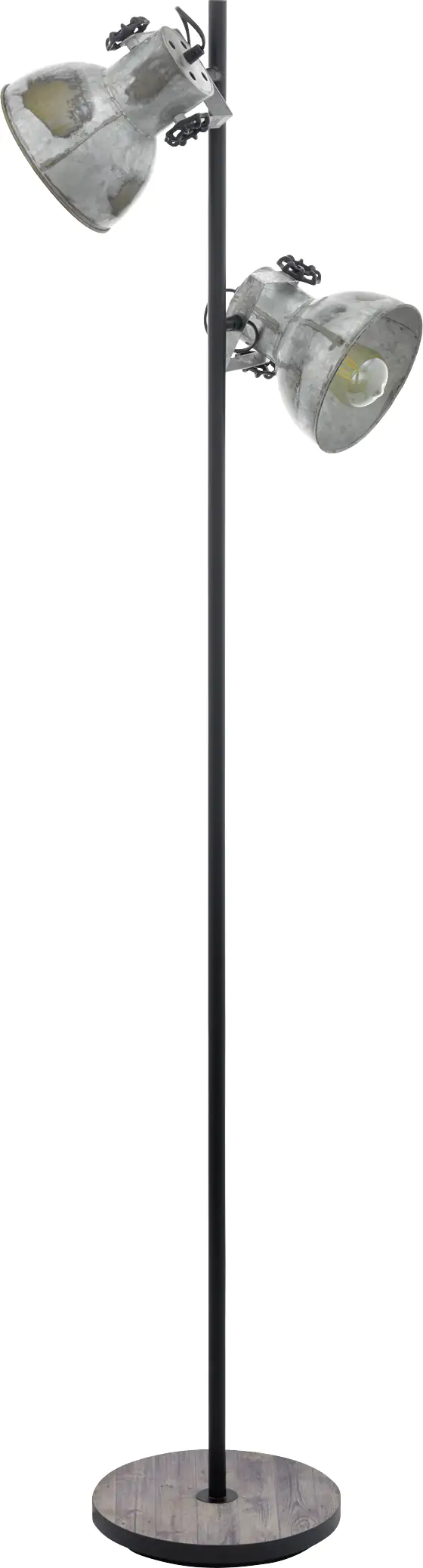 Eglo Stehleuchte Barnstaple braun-schwarz 158 x 27 cm E27 60 W