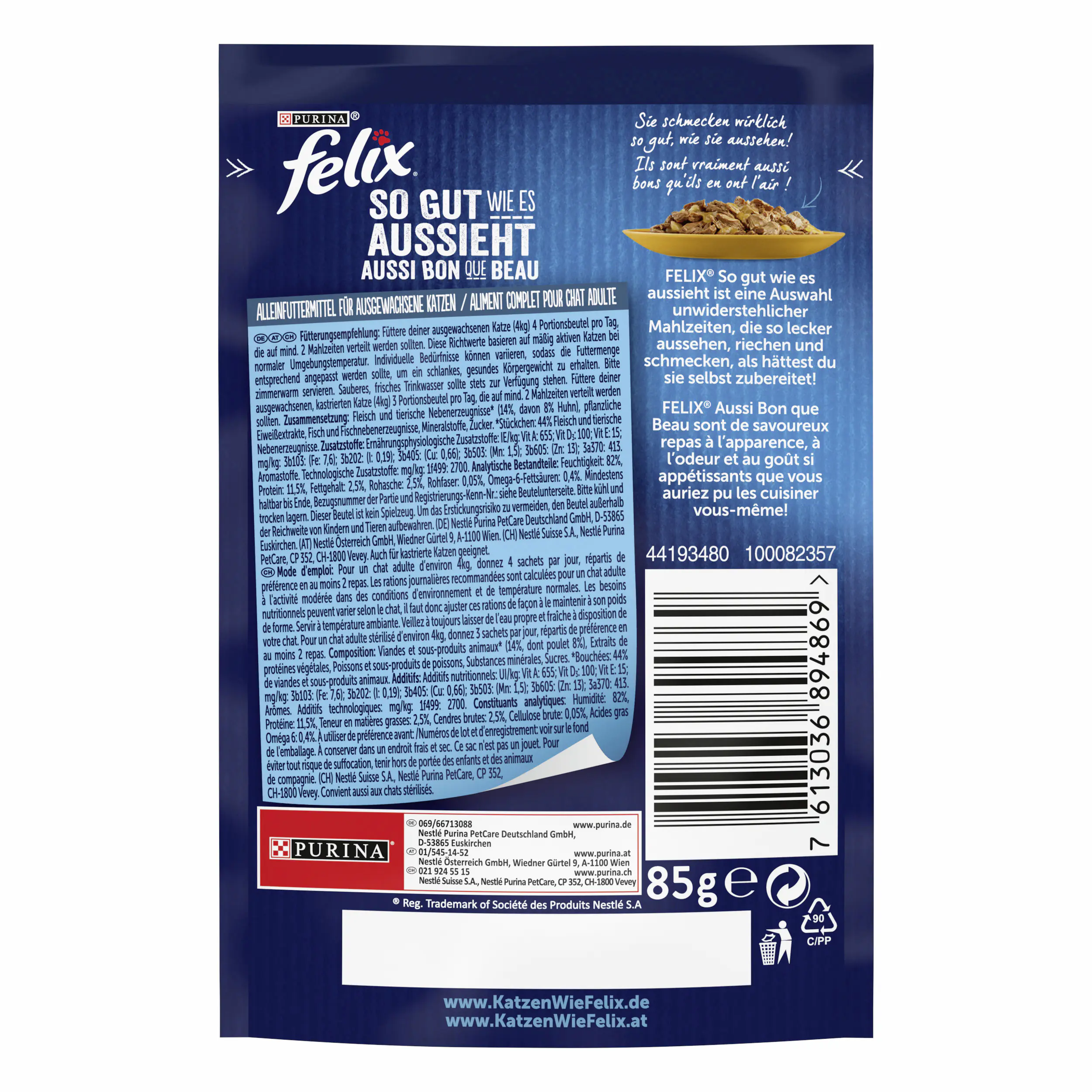 Felix So gut wie es aussieht in Gelee mit Huhn 85 g
