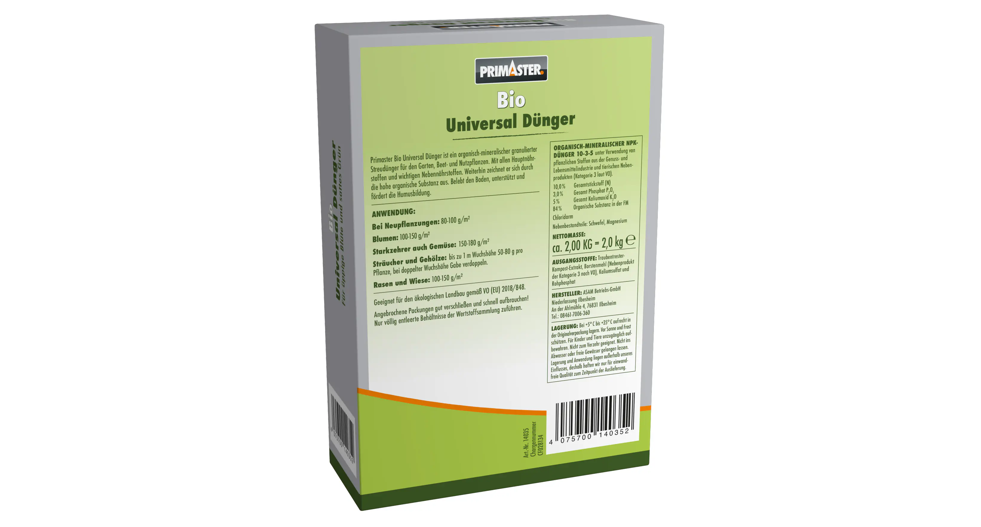 Primaster Bio Universaldünger 2 kg