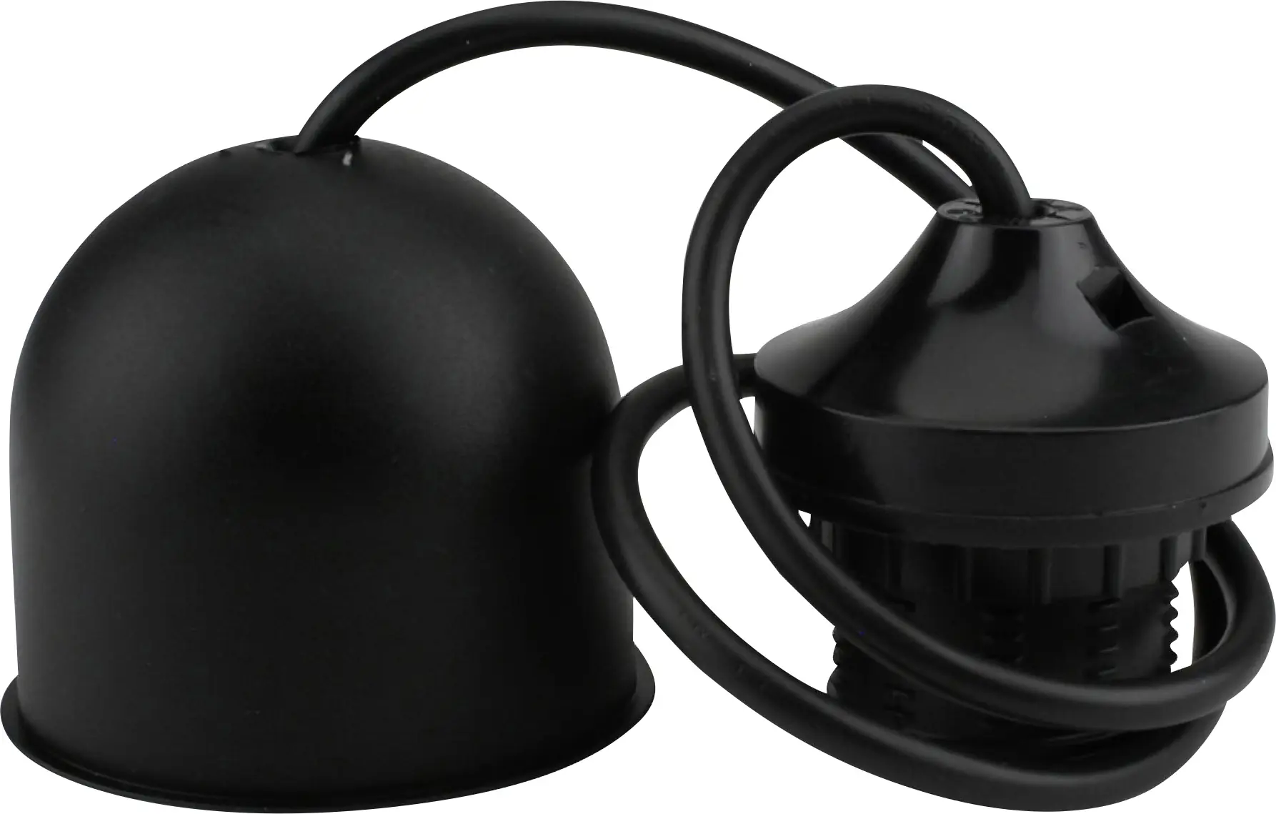 Lampen-Pendel mit Fassung E 27, schwarz