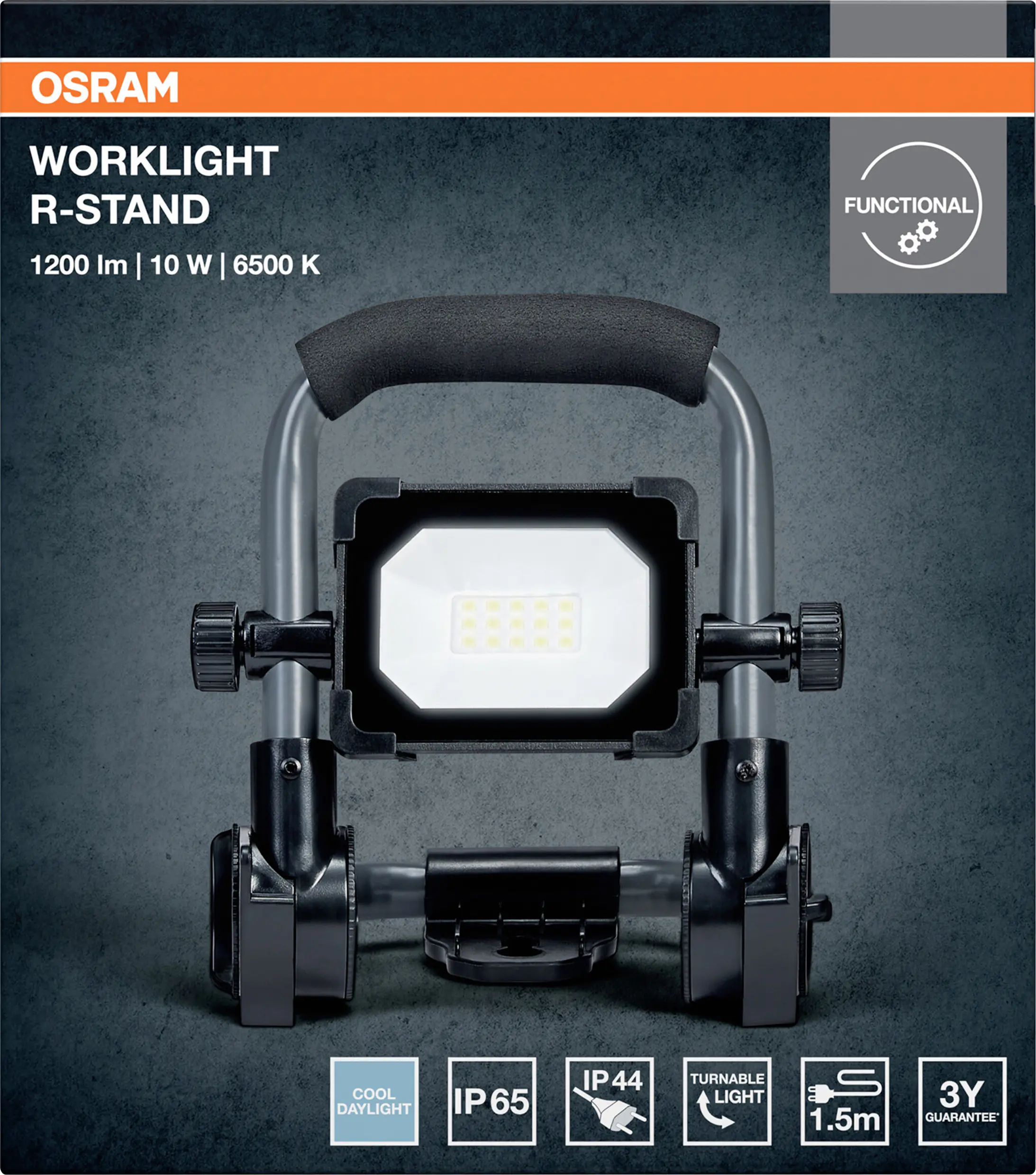 Osram LED Arbeitsleuchte Worklight Value 10 W kaltweiß schwarz-grau