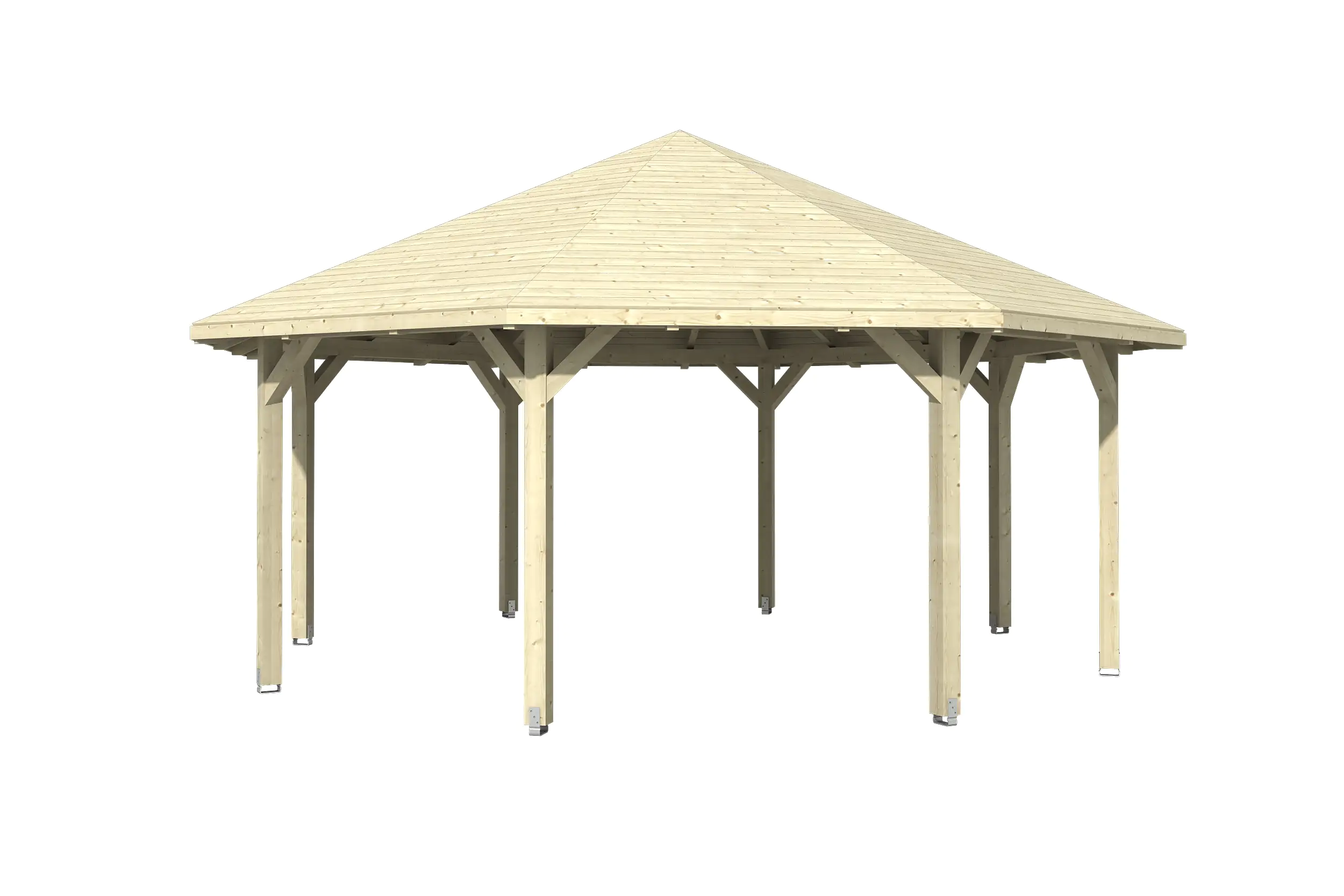 SKAN HOLZ Pavillon Nice 4 Leimholz, natur