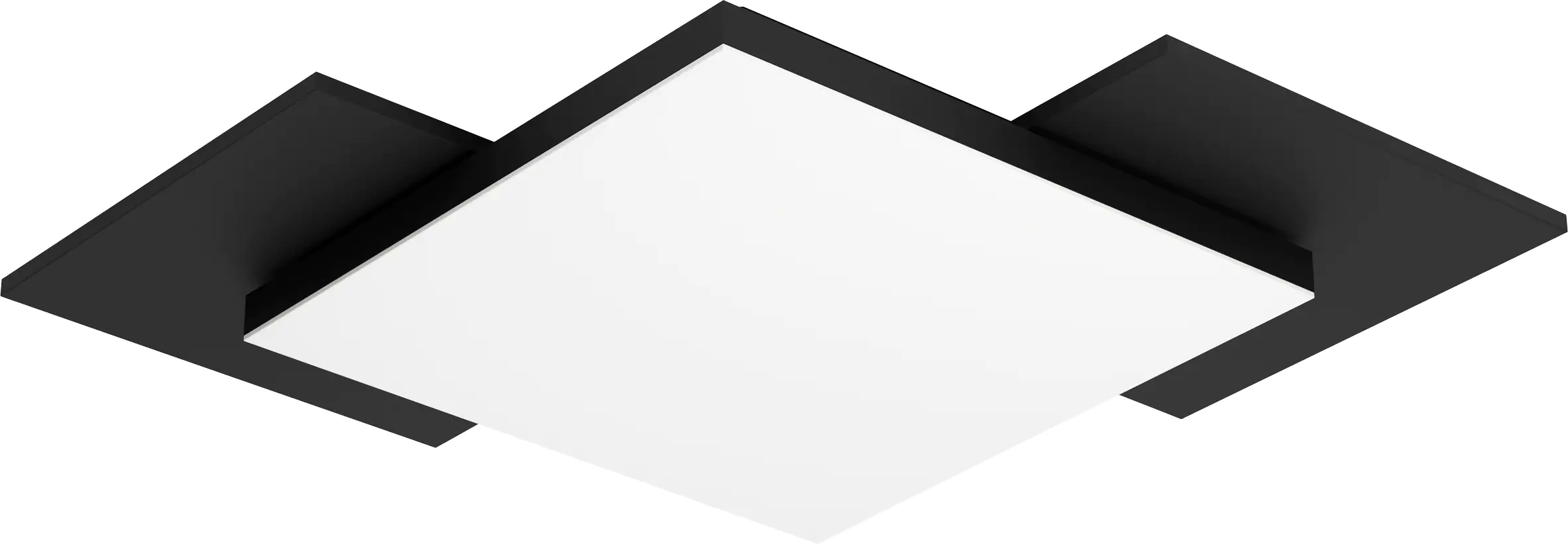 Eglo LED Deckenleuchte Tamuria weiß-schwarz 28,5 x 28,5 cm warmweiß Eglo LED Deckenleuchte Tamuria weiß-schwarz 28,5 x 28,5 cm warmweiß
