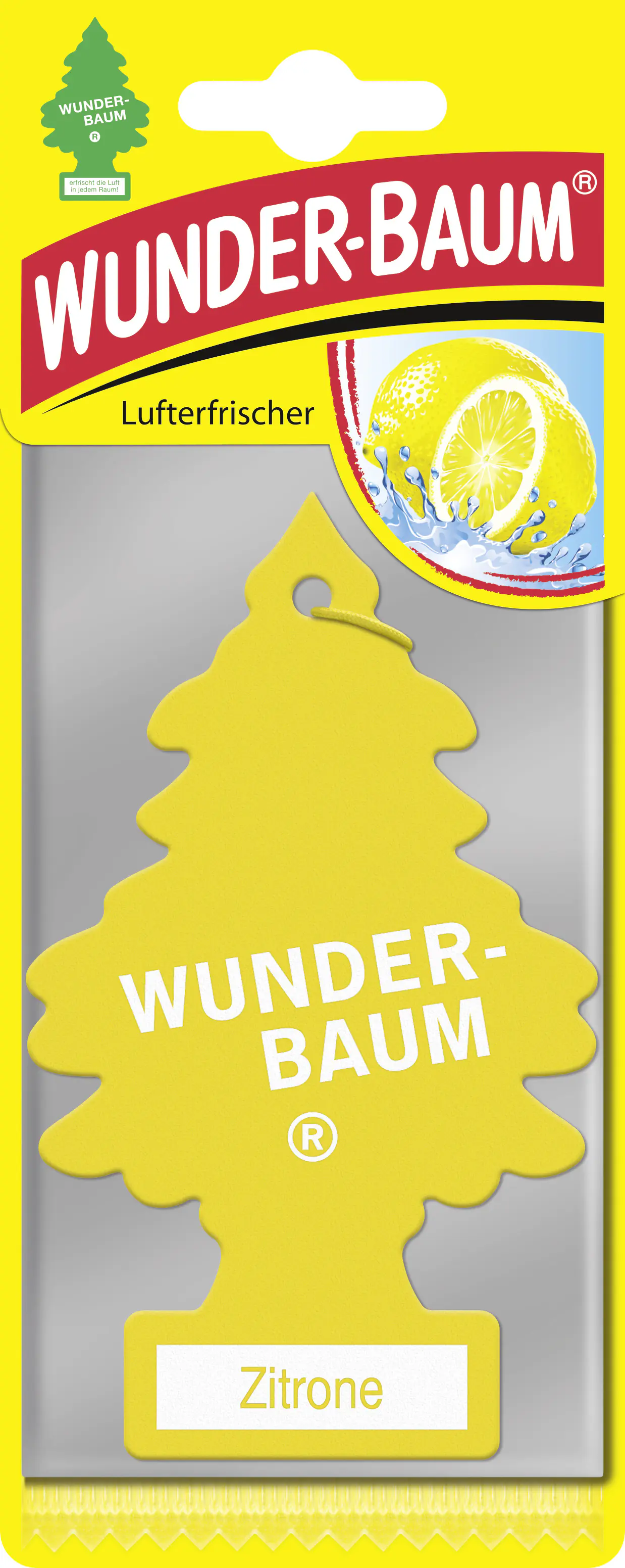 Wunderbaum Papierlufterfrischer Zitrone