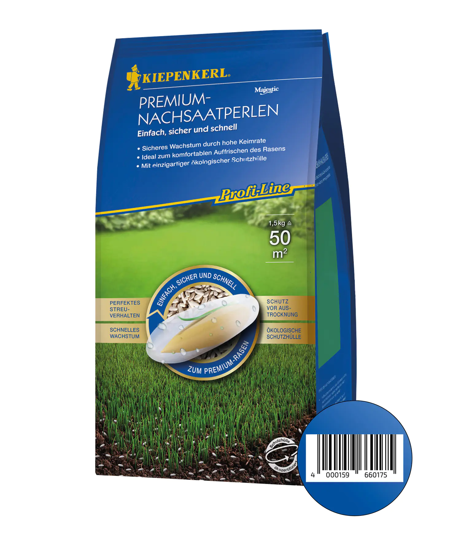 Profi-Line Rasensaatgut Premium-Nachsaatperlen 1,5 kg