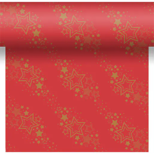 Duni Tischläufer holiday star red 40 x 480 cm