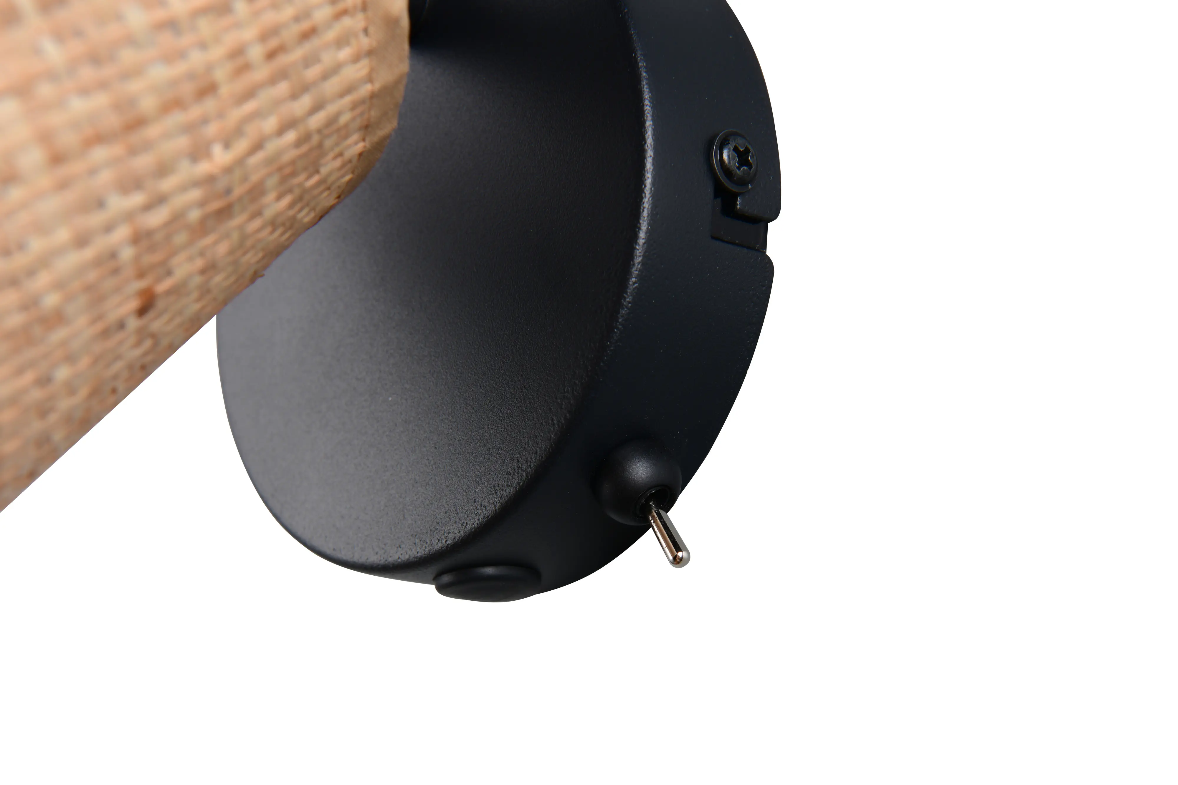 Trio Wandlampe 1er Spot Aimee 22 cm schwarz matt/natur