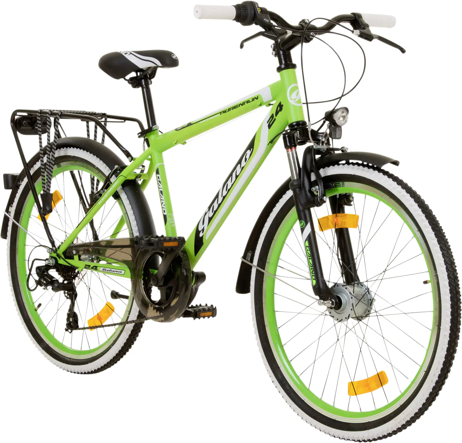 Galano Jugendfahrrad Adrenalin 24 Zoll RH 45cm 7-Gang grün