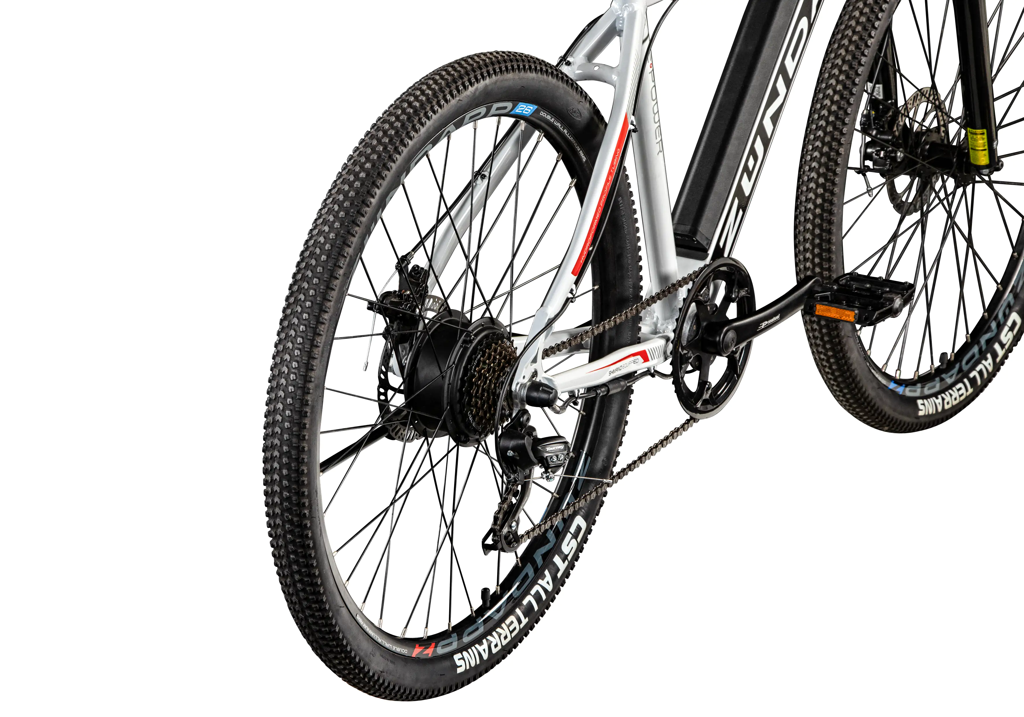 Zündapp E-Bike MTB Z801 27,5 Zoll 21-Gang 418 Wh schwarz weiß