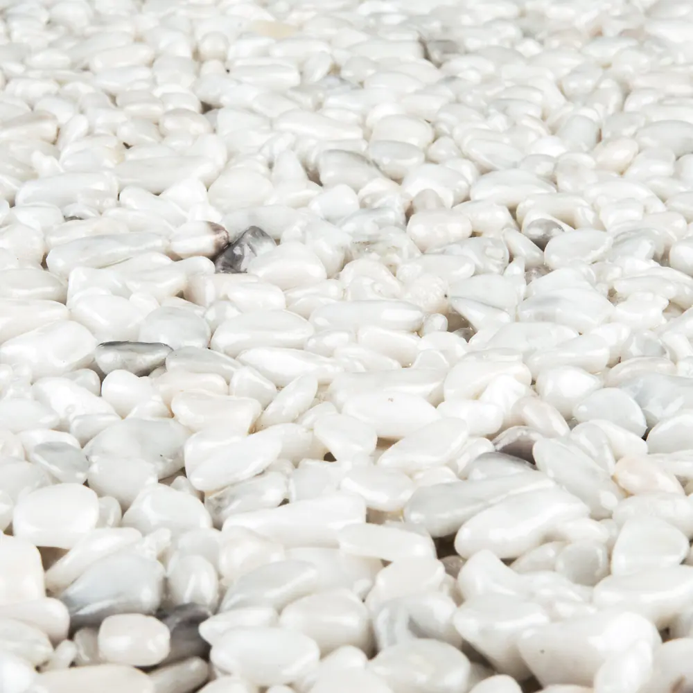 RAVELLO Steinteppich Boden Indoor Körnung Gross Farbe weiss 26 kg Set