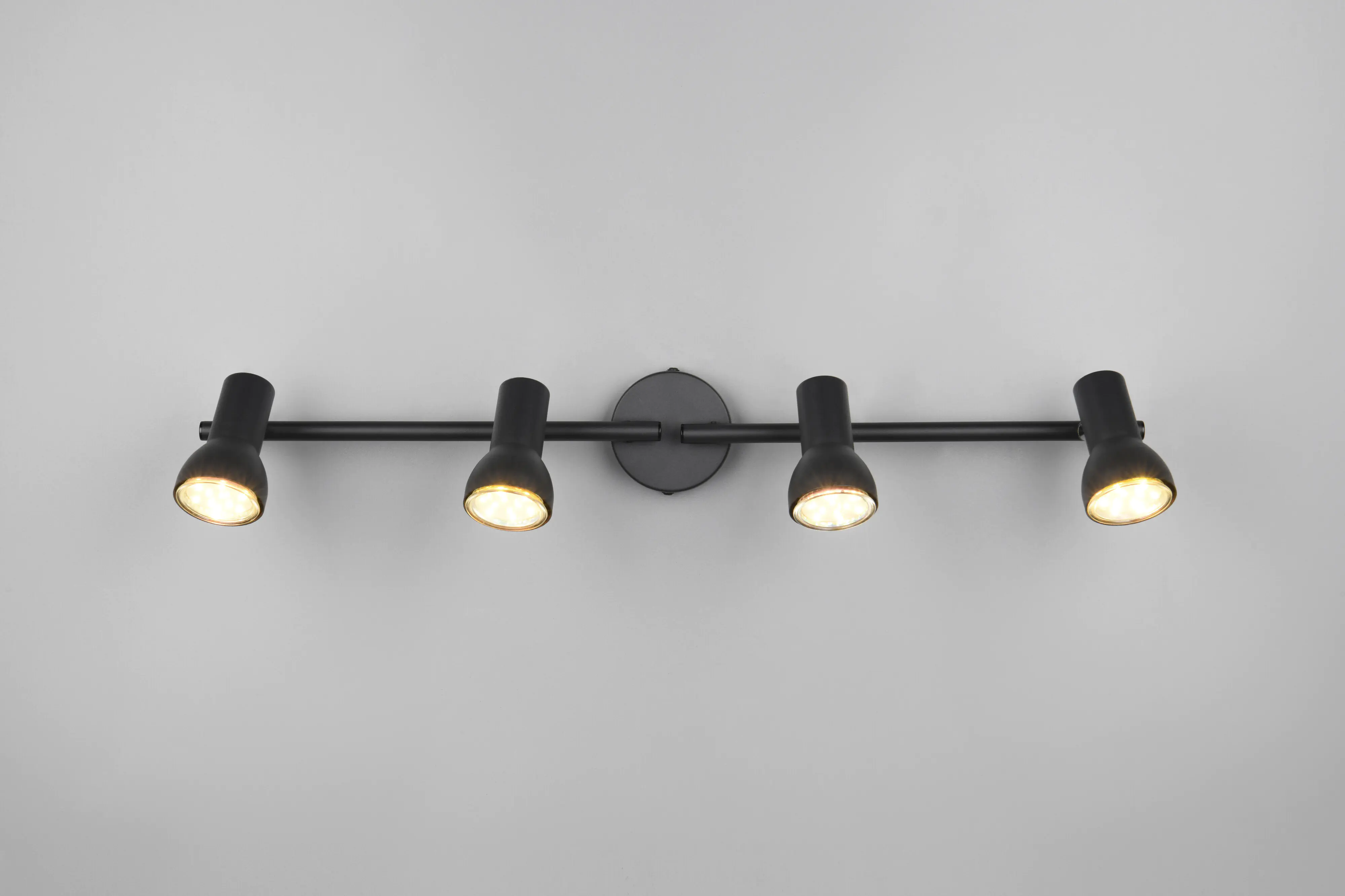 Trio Deckenstrahler 4er Spot Cantar schwarz matt GU10          
