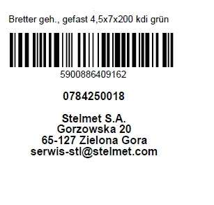 Rahmenholz 200 x 7 cm x 45 mm 