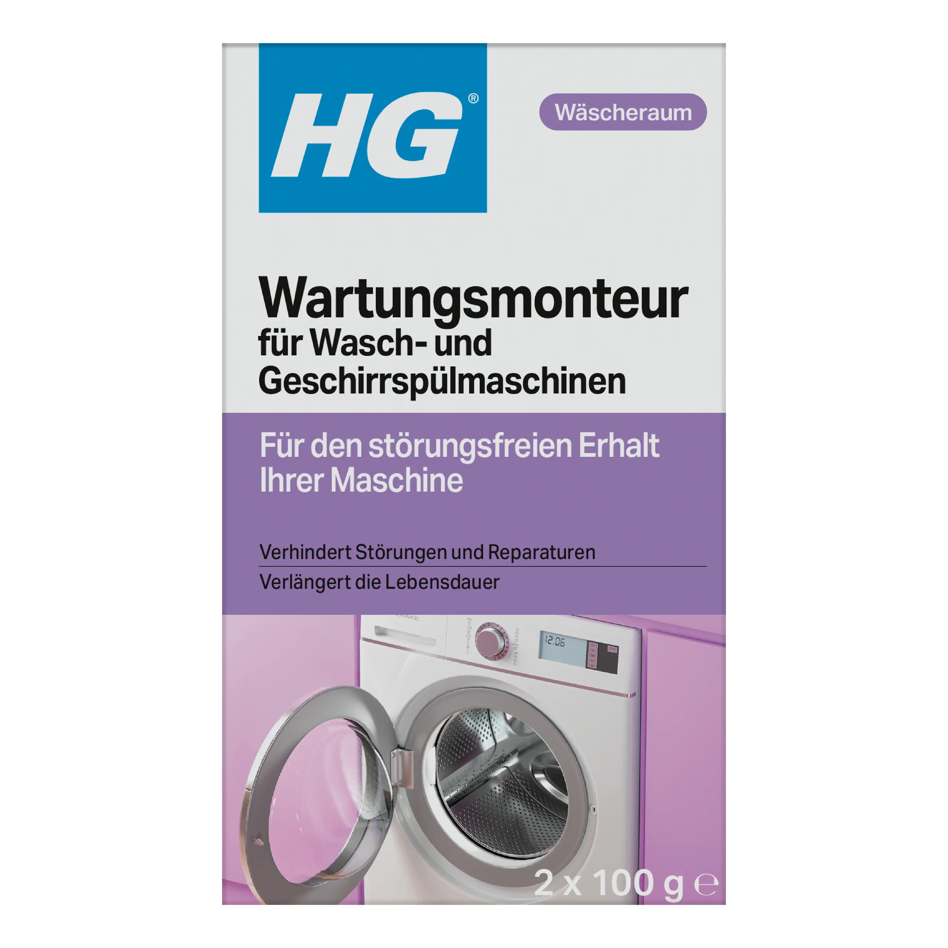 HG Wartungsmonteur für Wasch & Geschirrspülmaschinen 2 x 100 g
