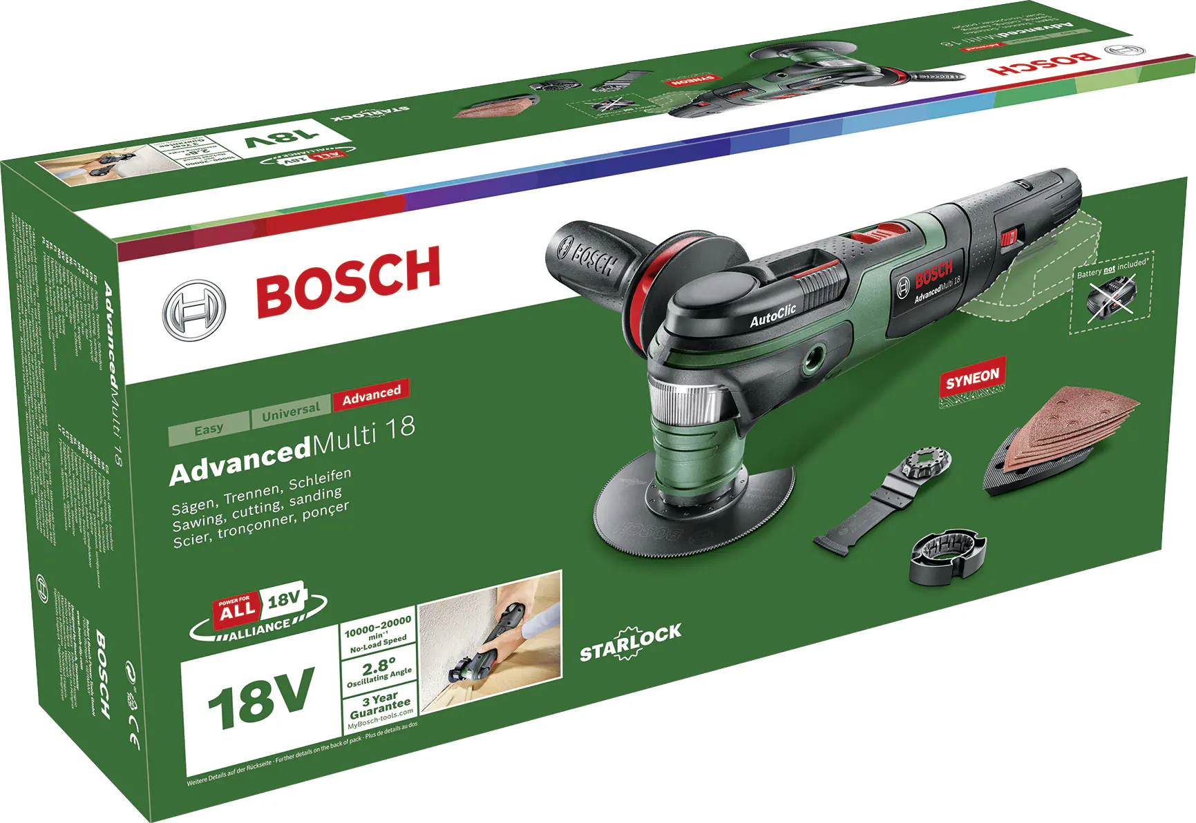Bosch Akku-Multifunktionswerkzeug AdvancedMulti 18V ohne Akku