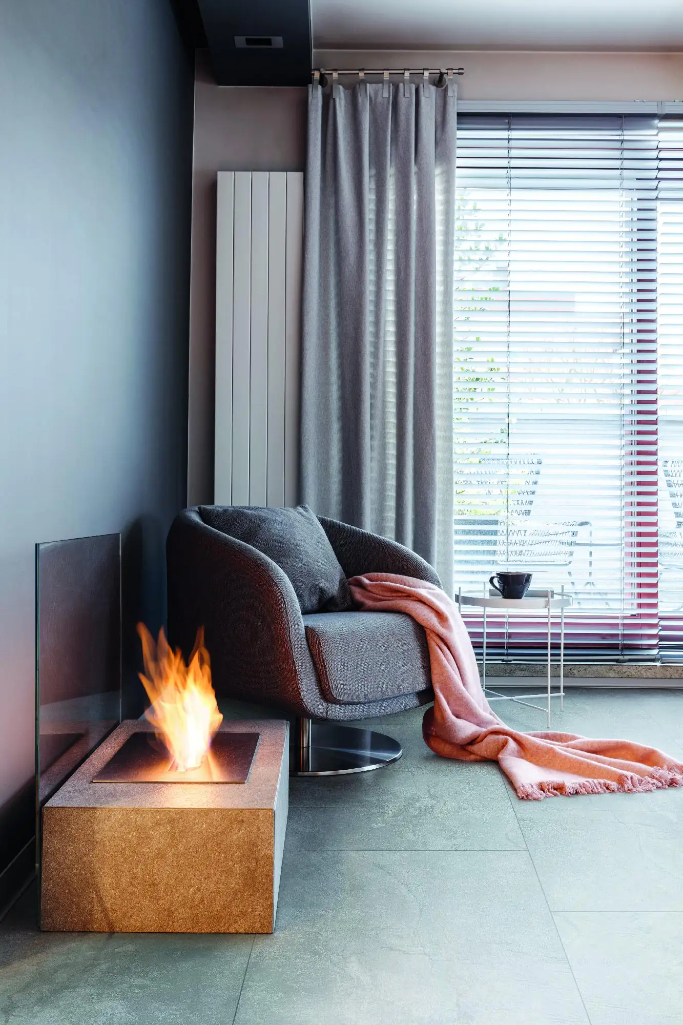 Bodenfliese Feinsteinzeug Geostone 60 x 60 cm grey