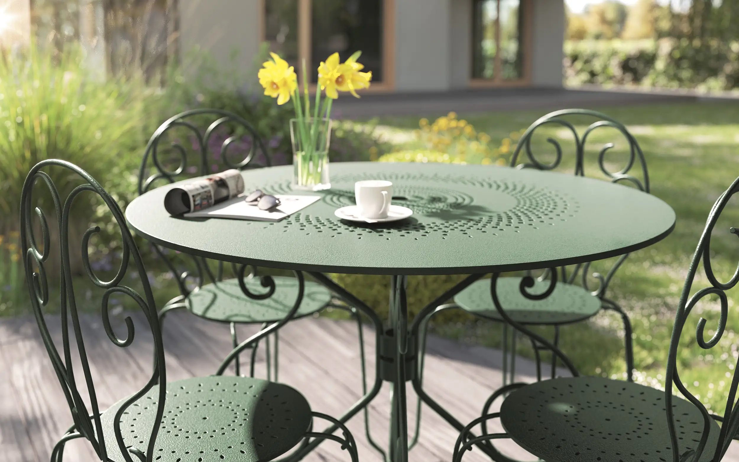 Alpina Metallschutz-Lack Hammerschlag 750 ml grün