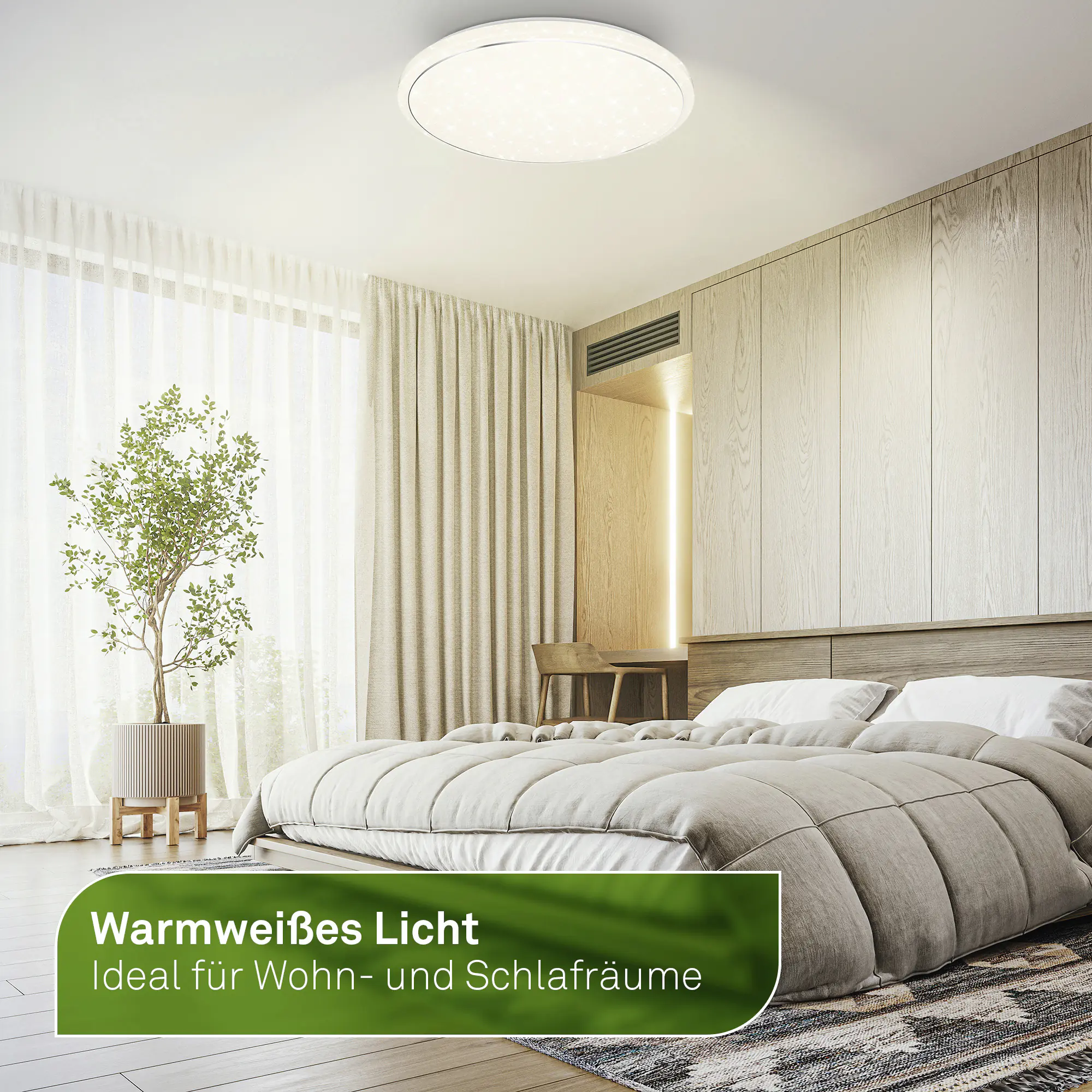 Briloner LED-Deckenleuchte Star Ø 48,5 cm weiß matt warmweiß-kaltweiß