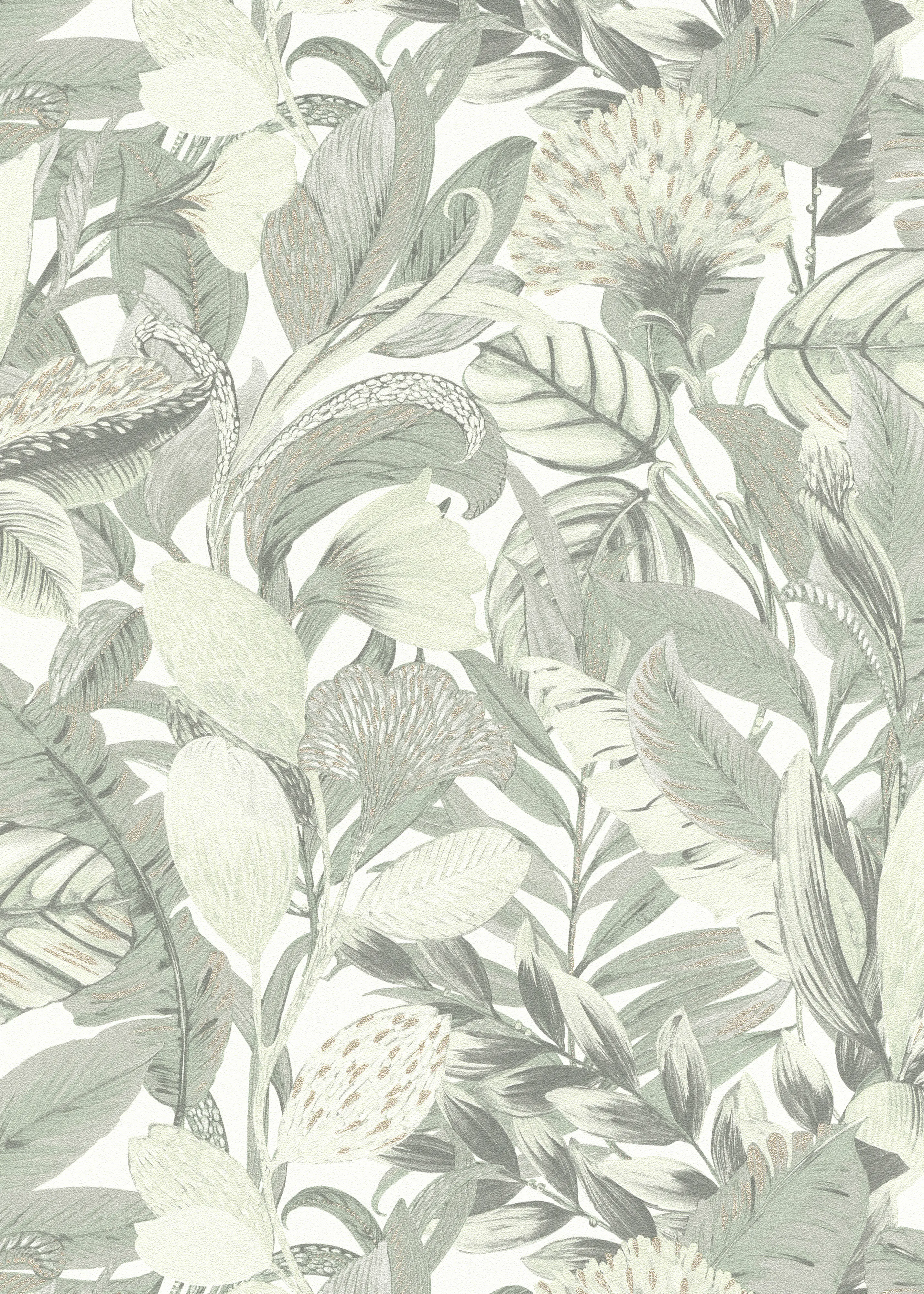 Erismann Vliestapete 10202-07 ELLE Decoration 2 floral grün 10,05 x 0,53 m
