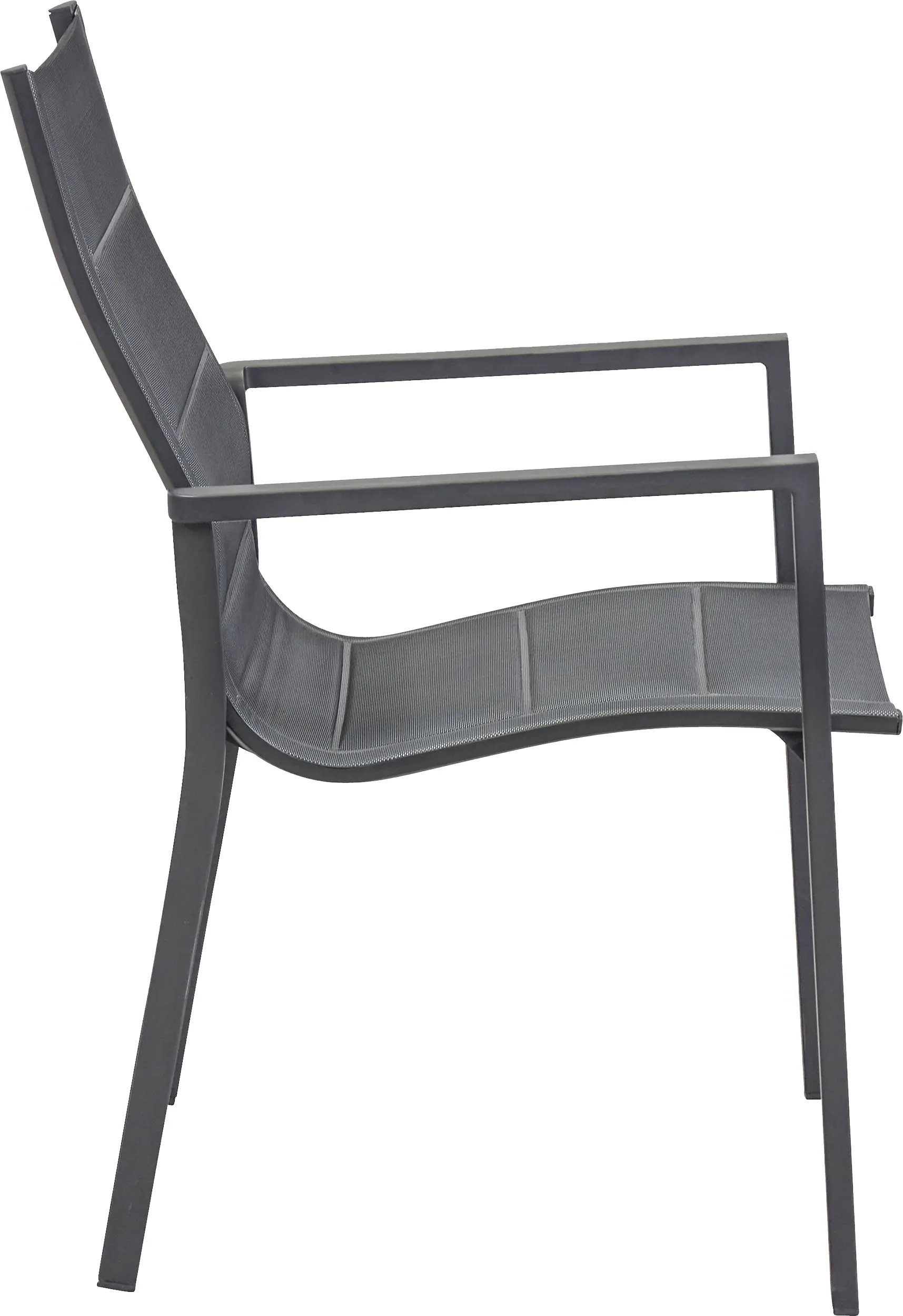 Gartenstuhl Aluminium Unicamo stapelbar anthrazit