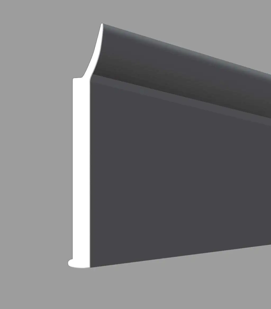 Flachprofil mit Dichtlippe 140 x 3 x 0,3 cm titan