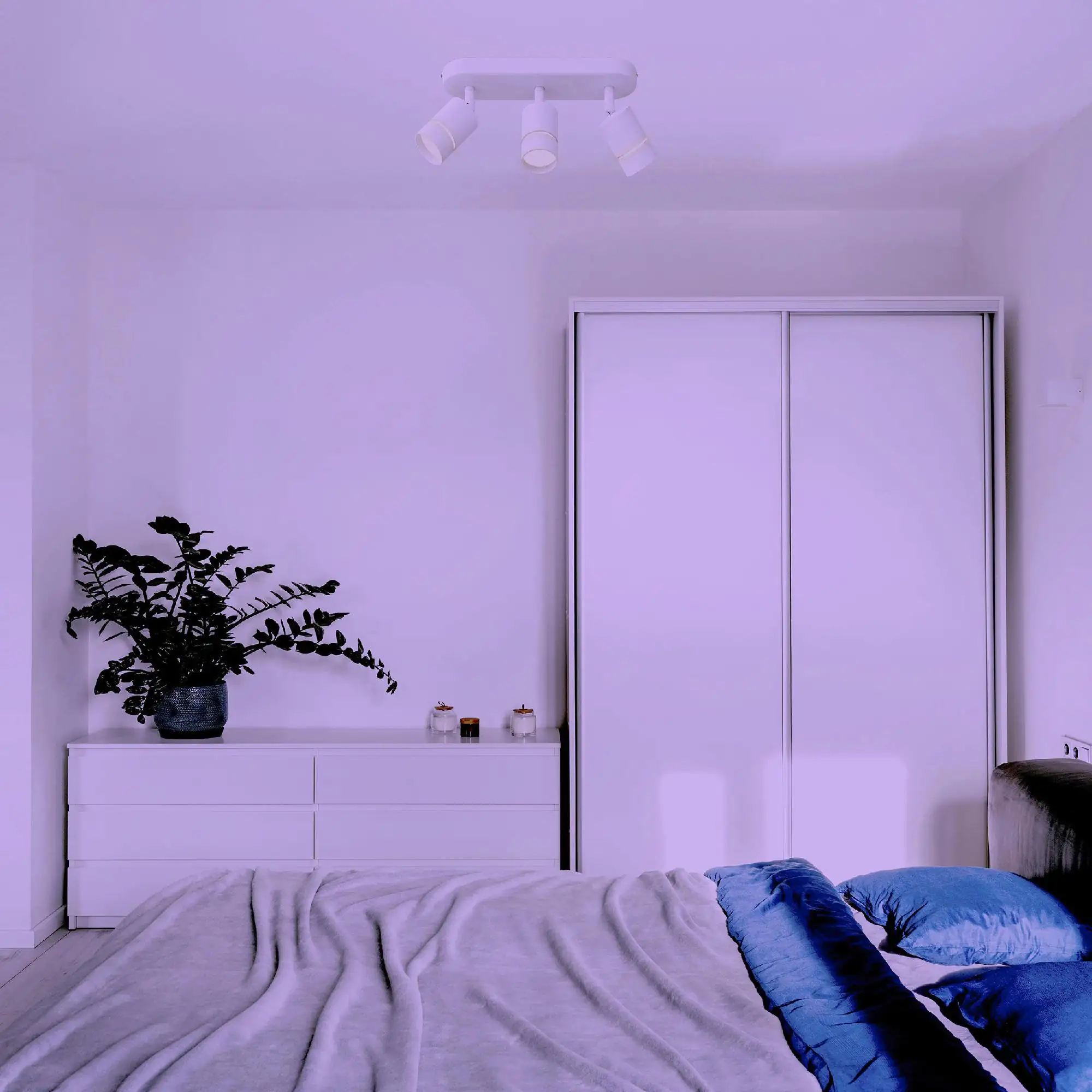 Müller Licht tint 3er LED Spot Nalo weiß 32 x 9 cm weiß RGBW Smart Home Müller Licht tint 3er LED Spot Nalo weiß 32 x 9 cm weiß RGBW Smart Home