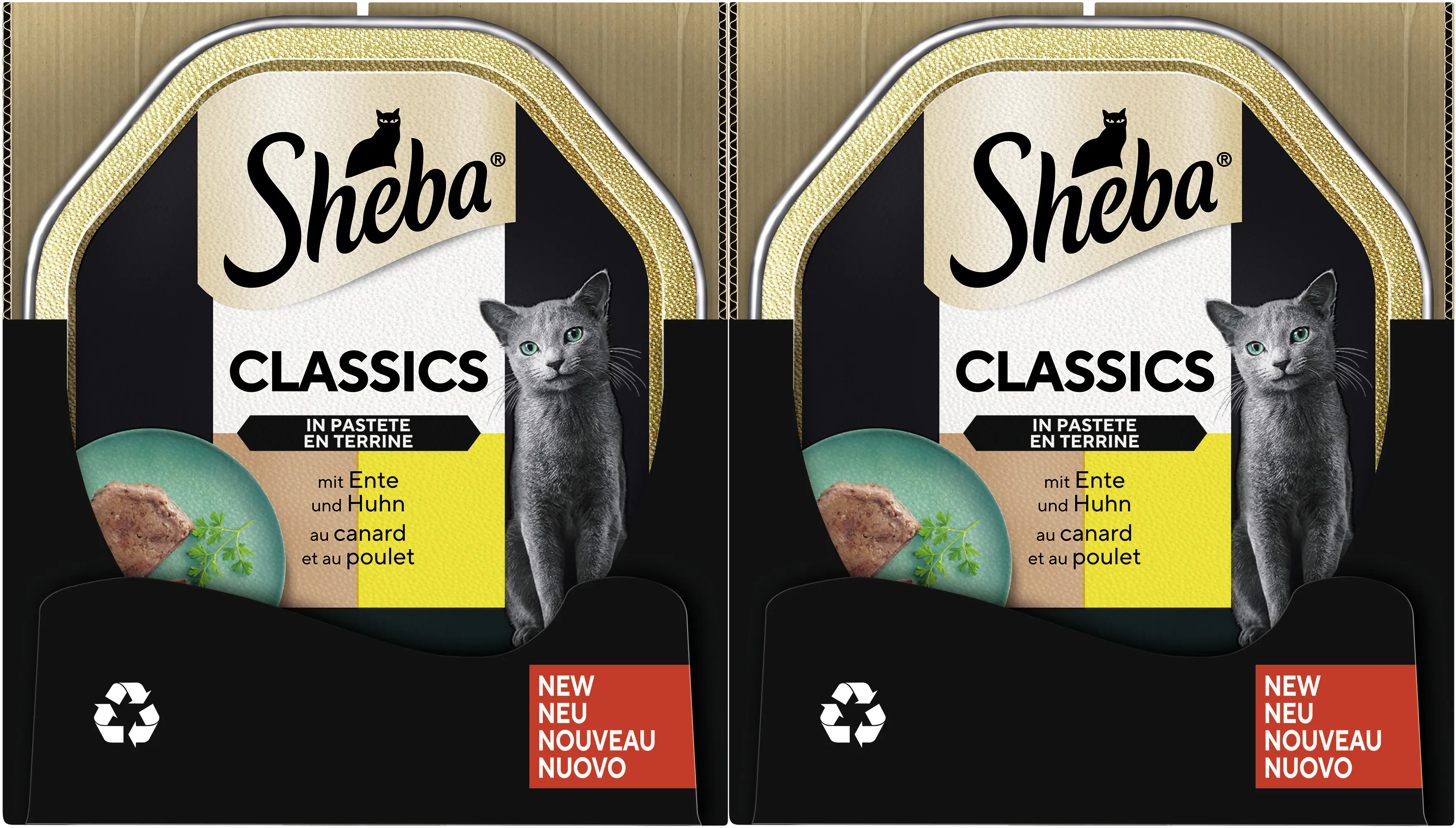 Sheba Classics in Pastete Katzennassfutter Adult 85 g Ente & Huhn